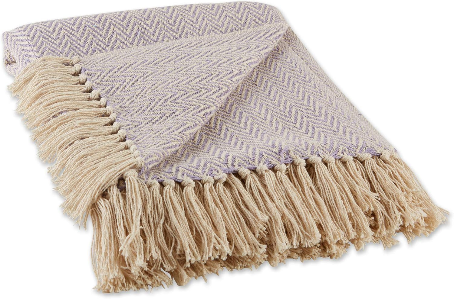 DII Chevron Throw Collection Handloomed Cotton, 50X60, Barn Red