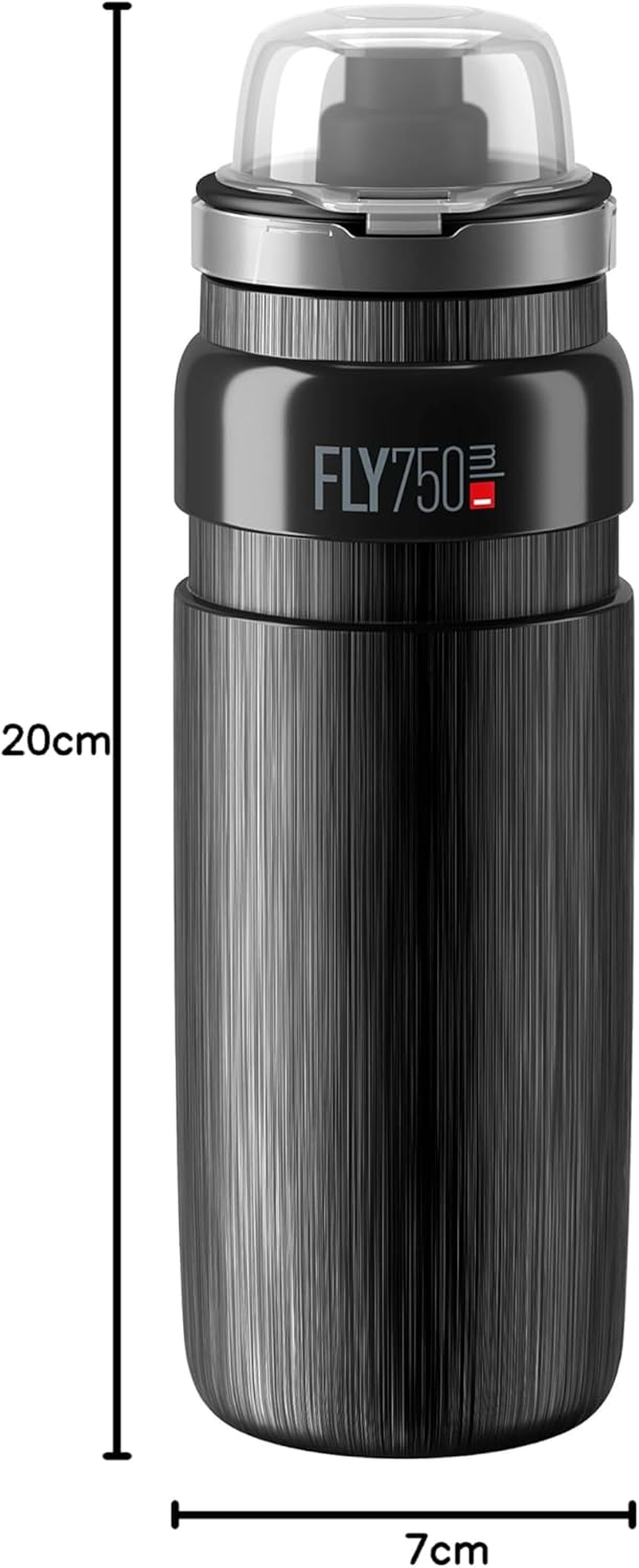 Elite S.R.L. Elite Fly Tex MTB Water Bottle Black 750 Ml image number 2