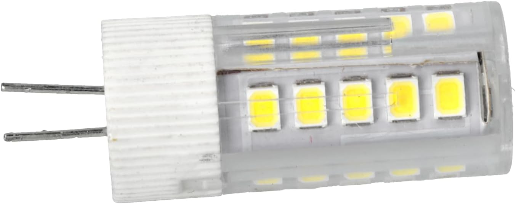 Jandei Pack of 5 12V DC G4 5W LED Bulbs Cool White 6000K 400 Lumens (Equivalent to 35-40W Halogen) 12Mm &Oslash; 46Mm Total Length with Pins IP20 Rated image number 1