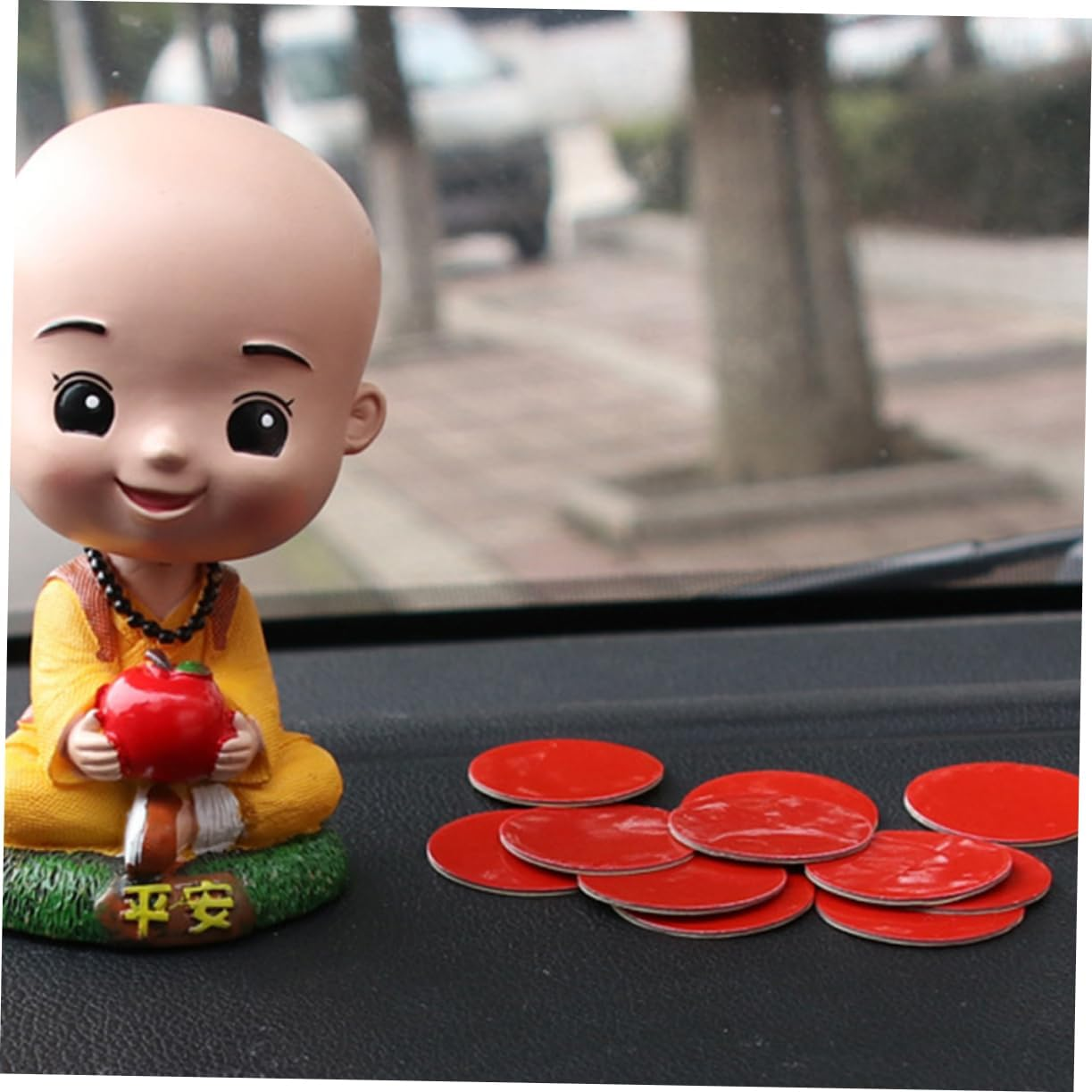 ULTECHNOVO 50Pcs round Double Sided Stickers for Car Perfume Seat Fixing Car Ornament Accessories Strong Mounting Tapes for Easy Application image number 3