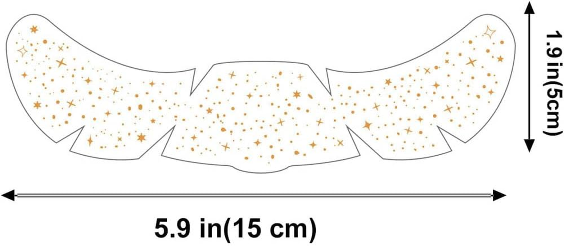 Yesallwas 6 Sheets Freckles Tattoo on the Face Freckles Tattoo Stickers Waterproof Glitter Makeup Tattoo Sticker Face Temporary Tattoos for Party Costume (Gold)