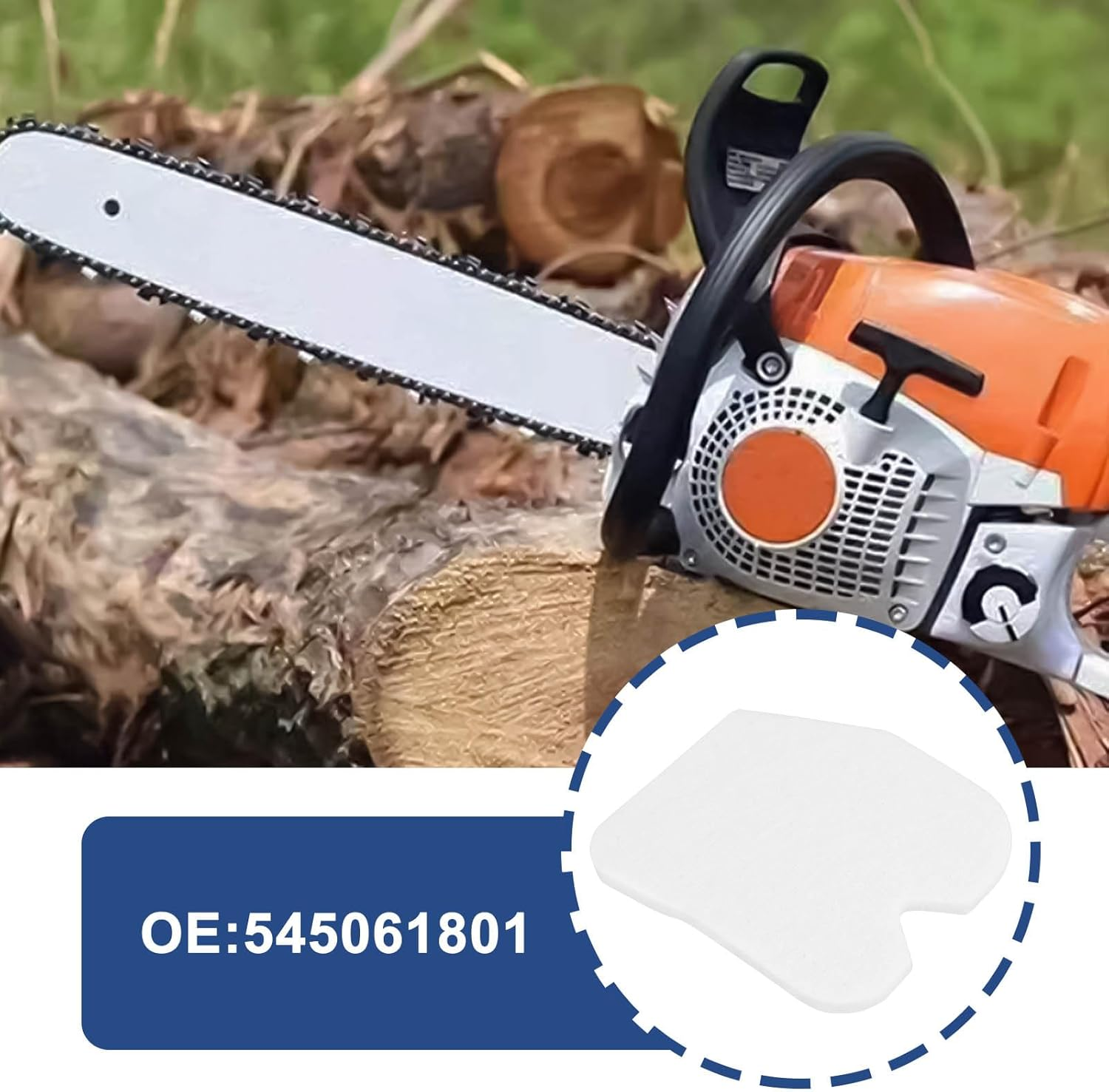 Create Idea 10Pcs Chainsaw Air Filter Replacement Part 545061801 Compatible with Husqvarna 235 235E 236 236E 240 240E Chainsaw Compatible with Jonsered
