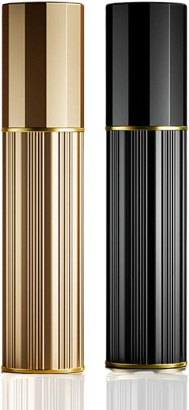 BRARIOS 10Ml Perfume Atomiser Refillable, Travel Size Portable Atomiser Spray,Mini Empty Perfume Bottle,Leak Proof Cologne Dispenser for Women and Men(Black/10Ml)