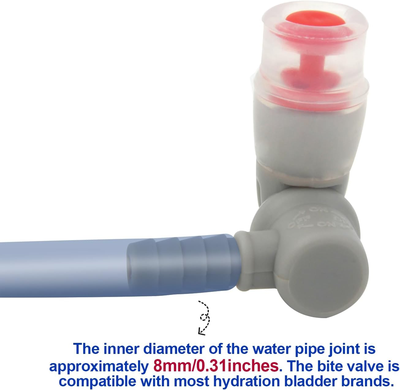 2 Pack Hydration Bags Bite Valve Mouthpiece Replacement for Cross Country Bladder Bag 90 Degree for Quick Acces & Easy Drinking Universal for Any Hydration Pack System image number 3