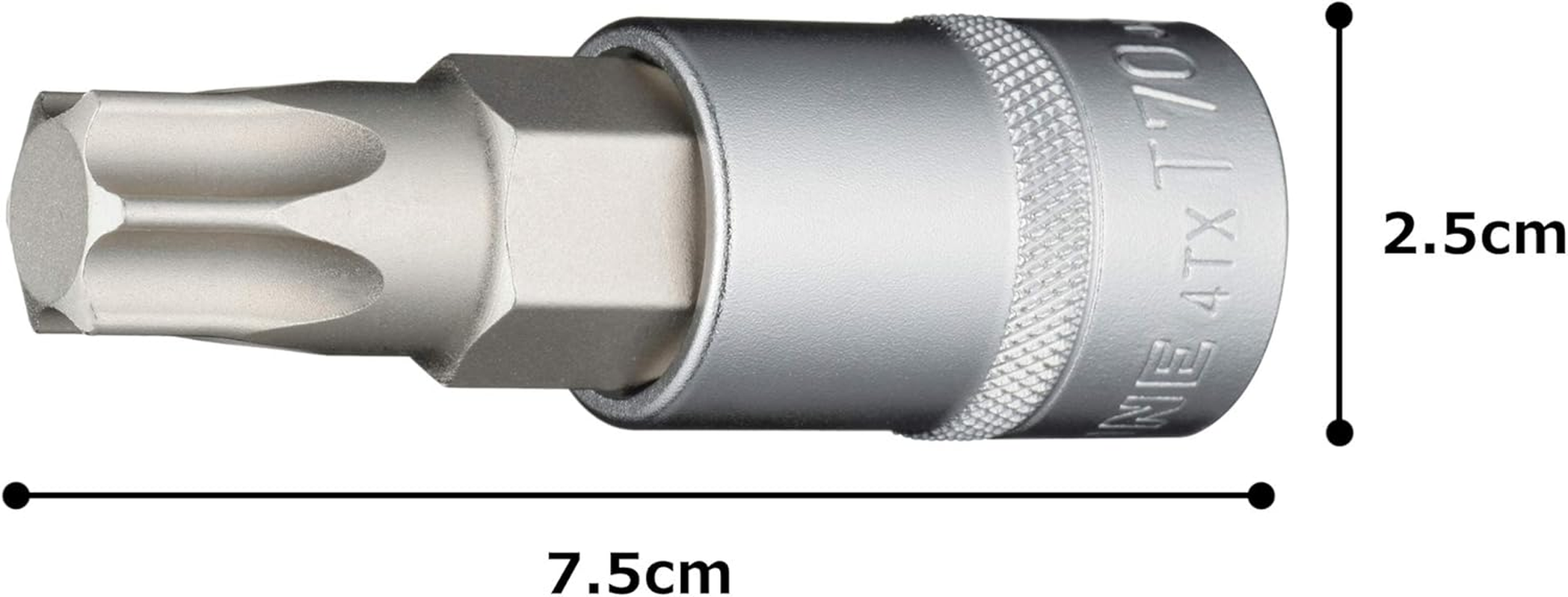 TONE Torx Socket (Strong Type) 4TX-T70 1/2" Drive Angle 0.5 Inch (12.7 Mm) image number 5