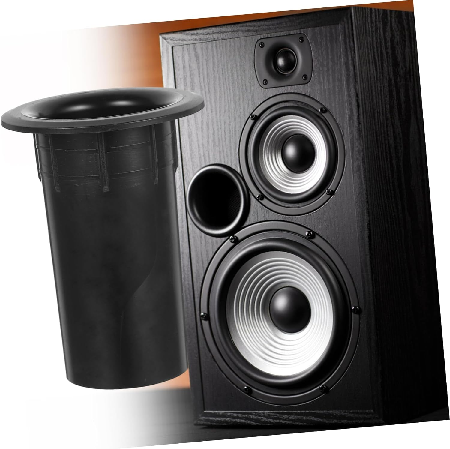 SEWACC 12Pcs Replacement Subwoofer Port Tube Plastic Bass Reflex Speaker Accessory for Audio Punching Bag Speaker Air Outlet image number 5