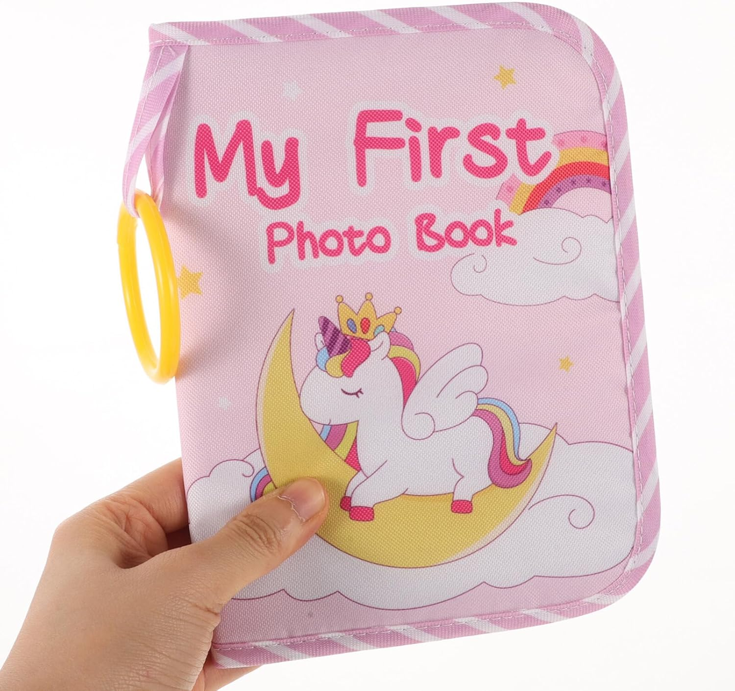 JOINPAYA Baby Photo Album: Memo Book My First Photo Album Cloth Photo Album Year Baby Cloth Albums Baby Cloth Photo Book Commemorate Decorate Pvc image number 5