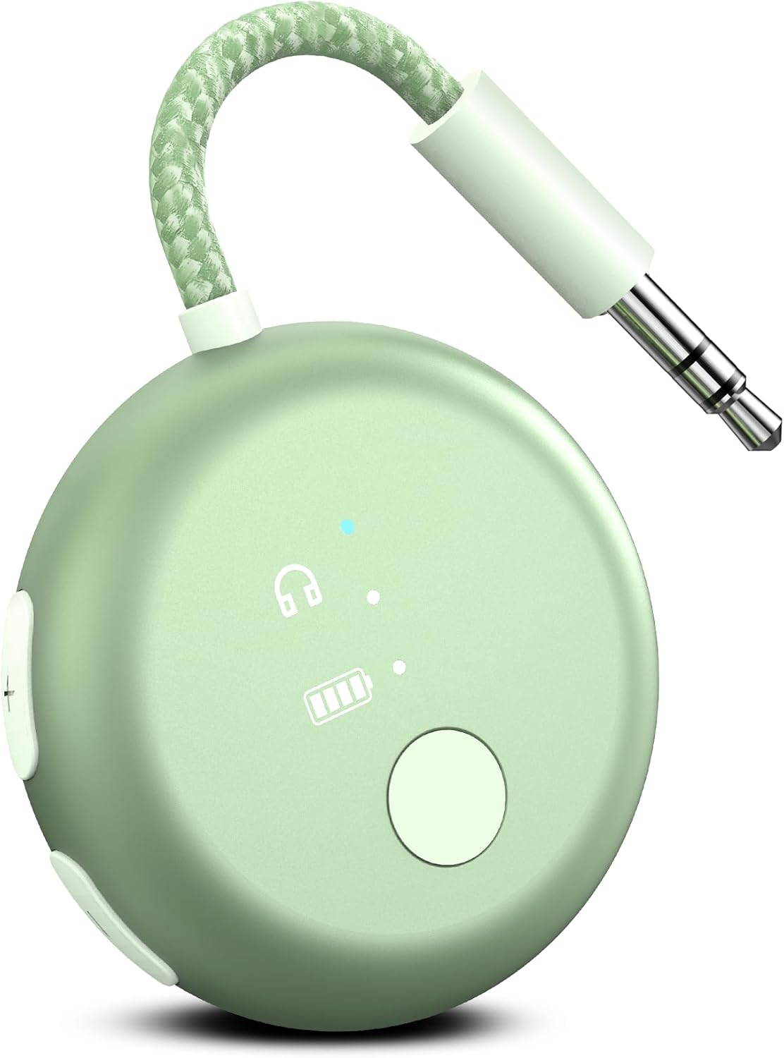 Avantree Soundjet R1 &ndash; Airplane Bluetooth Adapter for Headphones & Airpods Travel Flight, Aptx Adaptive, 20H Battery, Wireless Audio Transmitter with Qualcomm Chipset - Green