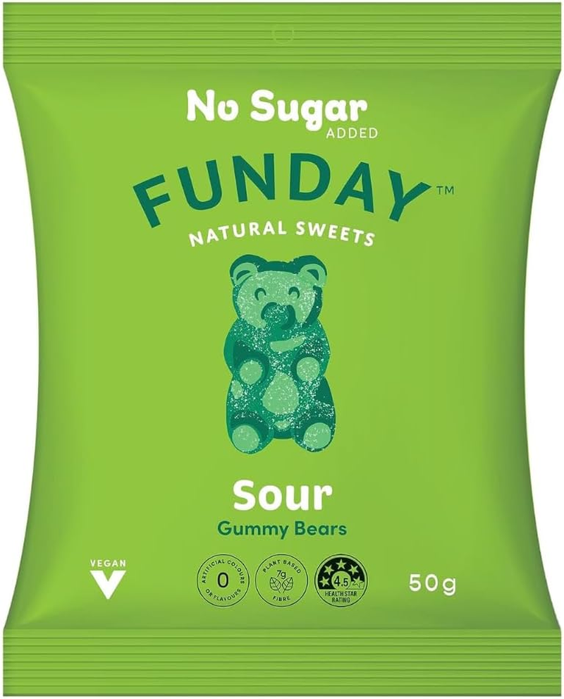 Sour Vegan Gummy Bears (Pack of 12) image number 3