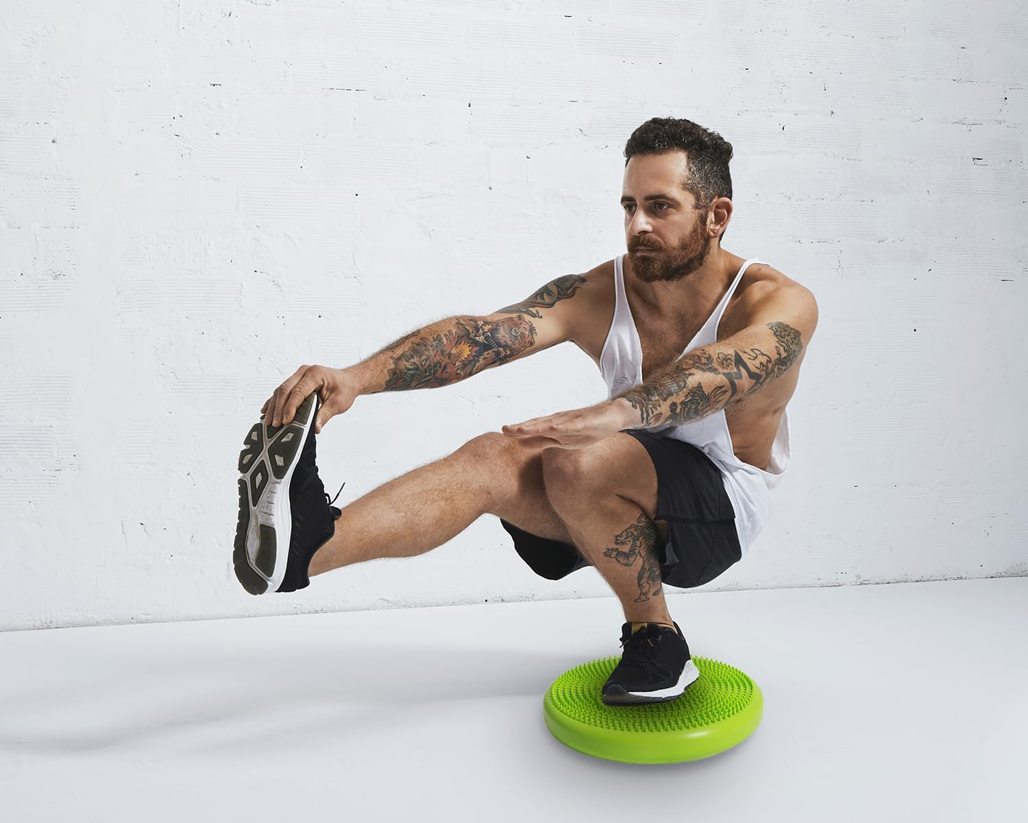 Bintiva Inflated Stability Wobble Cushion, Including Free Pump/Exercise Fitness Core Balance Disc