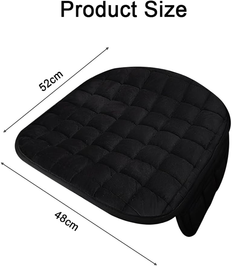 TOMVAES Warm Car Seat Cover Velvet Car Seat Cushion, Breathable Durable Comfortable with Practical Storage Bag Design Suitable for Most Vehicles Front Seats image number 5