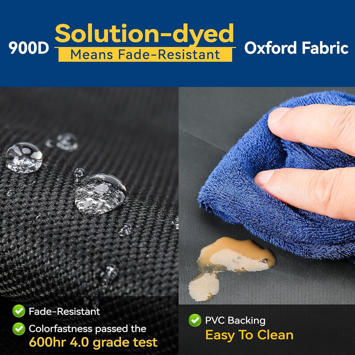 Tuszom Waterproof Anti-Uv Tire Protectors 4 Pack - Tearproof 900D Solution-Dyed Tearproof Windproof Tire Covers for RV, Trailer,Camper,Truck,Cars,Jeeps,Vans,Suv (Universal Fits 23.5-25.75 Inch) image number 6