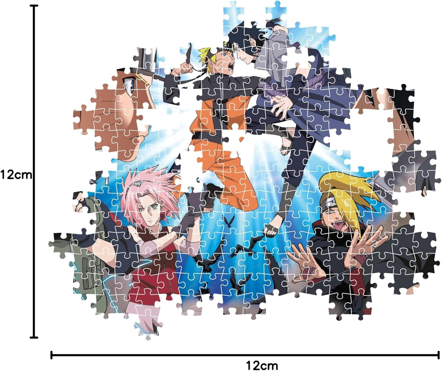Clementoni 35517 Naruto Shippuden Cube Shippuden 500-Piece Horizontal Puzzle Fun for Adults Manga Anime Made in Italy Multicoloured image number 2