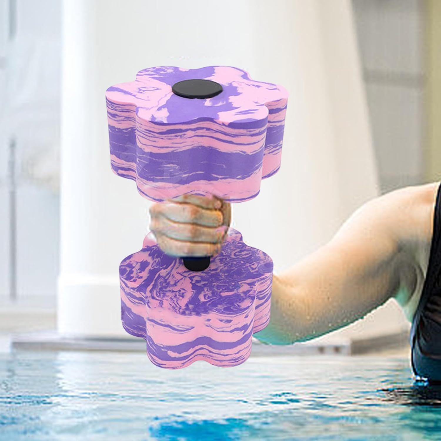 Fitness Barbells for Water - Lightweight Exercise Dumbbells | Reusable Training Supplies, Portable Workouts Equipment for Men, Women image number 5