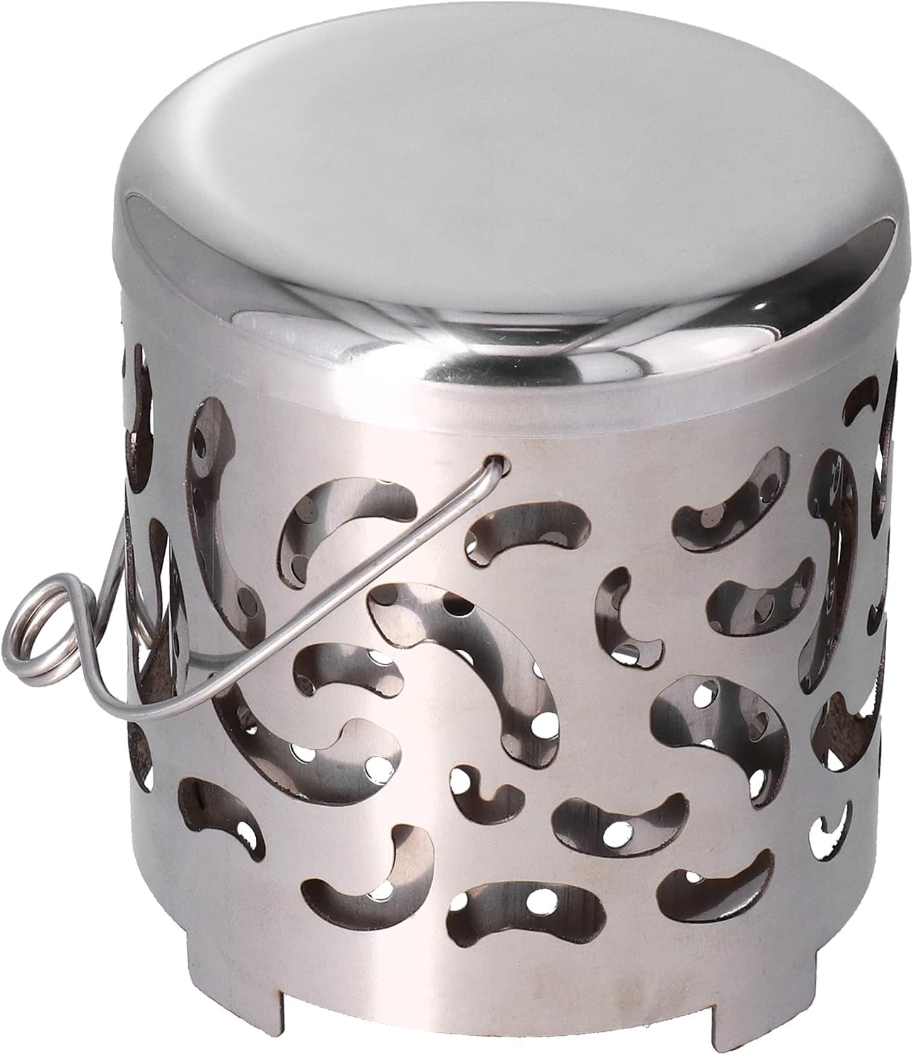 Camping Heater Cover Camping Heater Stainless Steel Mini Outdoor Heater Camping Heater Portable Camping Stove Portable Camping Stove for Picnic Hiking Outdoor Heaters image number 6