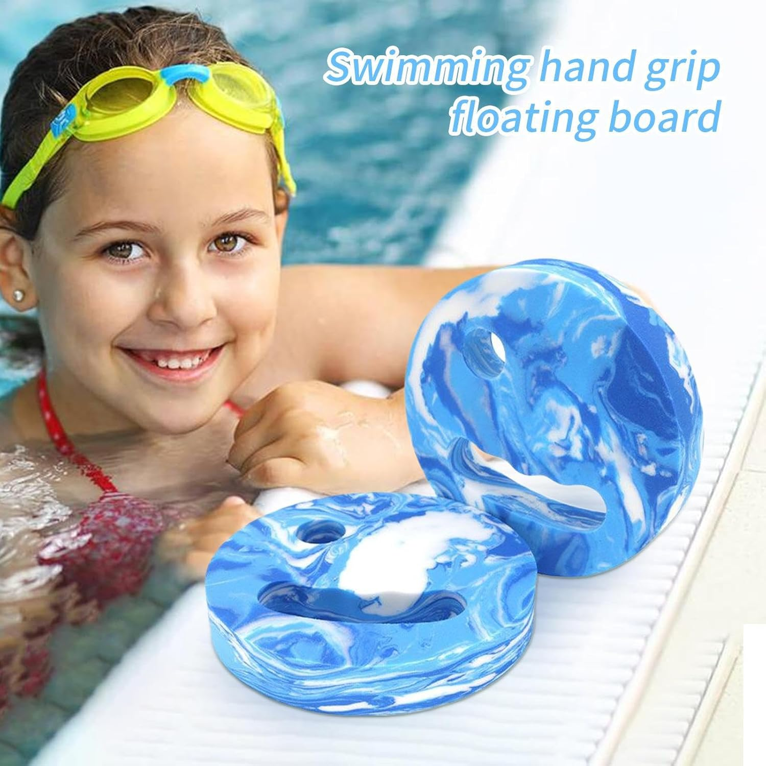 Pool Exercise Discs,Eva Foam Aerobic Workout Discs | Handheld Swimming Training Equipment for Men Women Boys Girls Teens - Blue image number 6