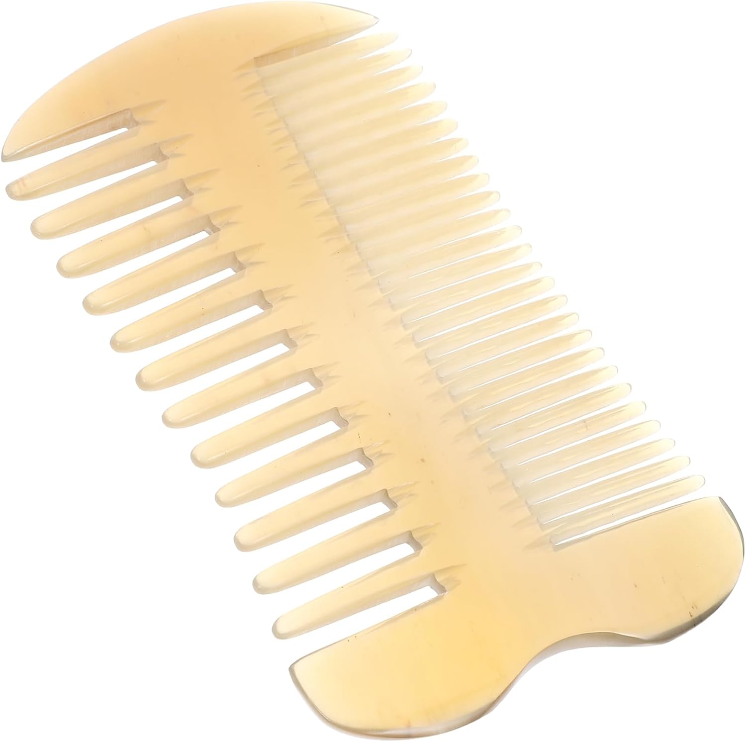 FRCOLOR Double-Sided Massage Comb Hair Care Comb Ox Horn Comb Hair Combs Beard Comb Ox Horn Styling Comb Double Sided Comb Horn Comb for Hair Cutting Comb Tool Scalp Sandboard Man image number 6