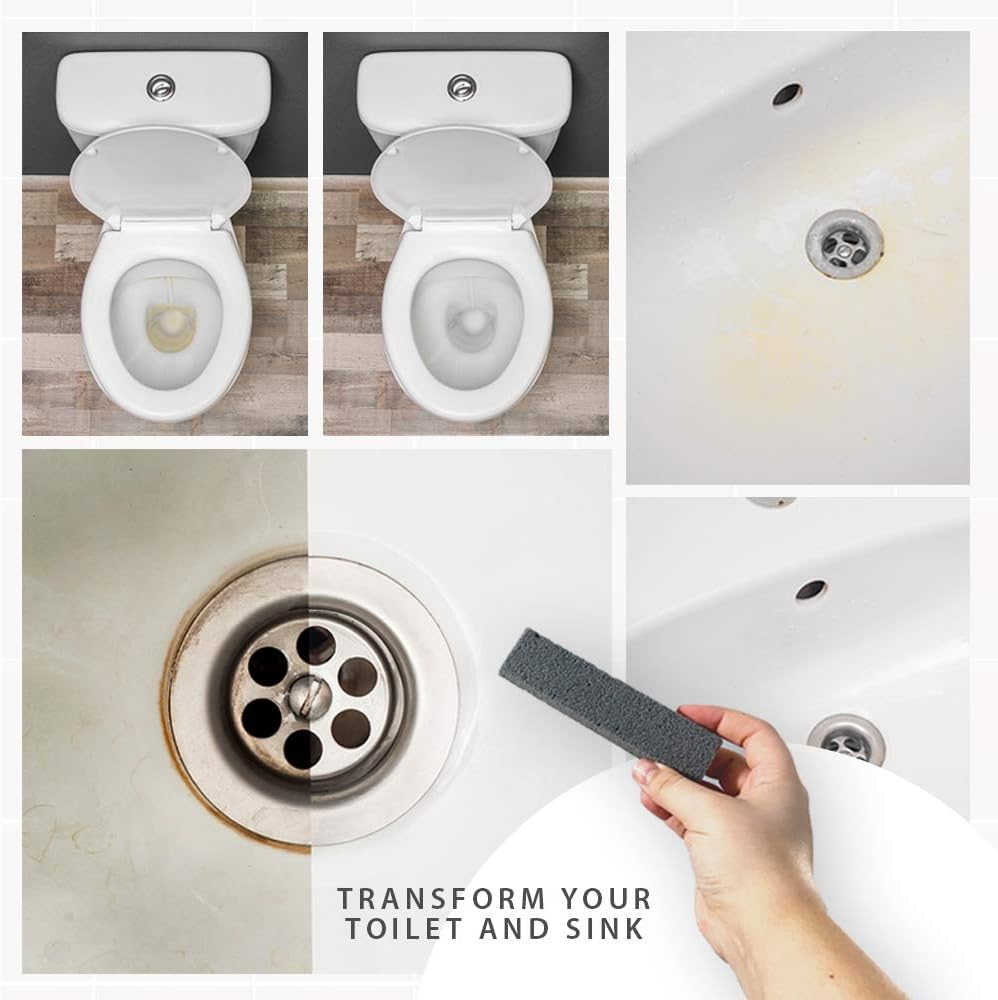 Molly'S Marvelous Scrubbing Sticks, Pumice Stones for Tiles, Bathroom, Kitchen, and Hard Water, Household Cleaning Tool, 4Pk image number 4