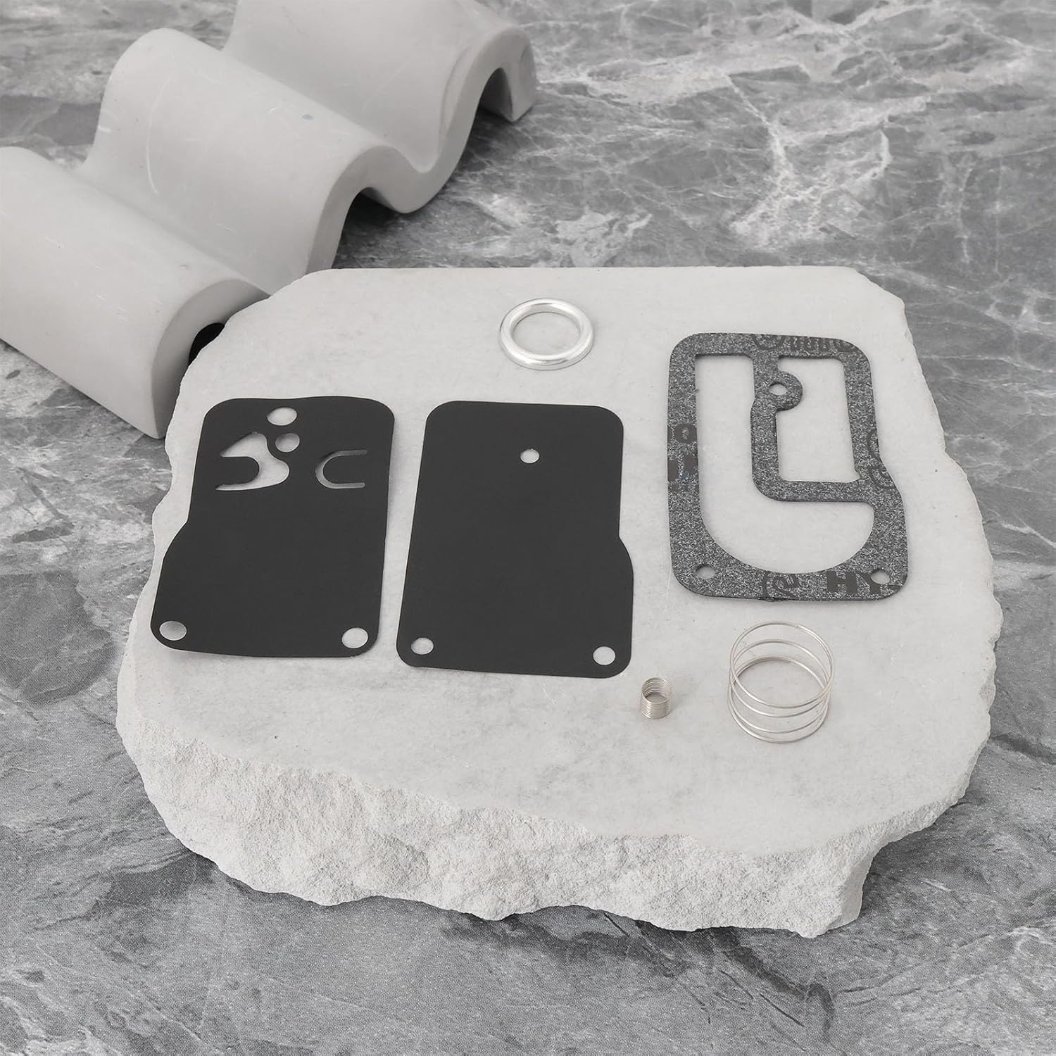 2 Sets of Carburettor Repair Kit Fuel Pump Diaphragm Kit Replaces Compatible with Briggs & Stratton 393397 Diaphragm Fits 401400 253400-255400 image number 2