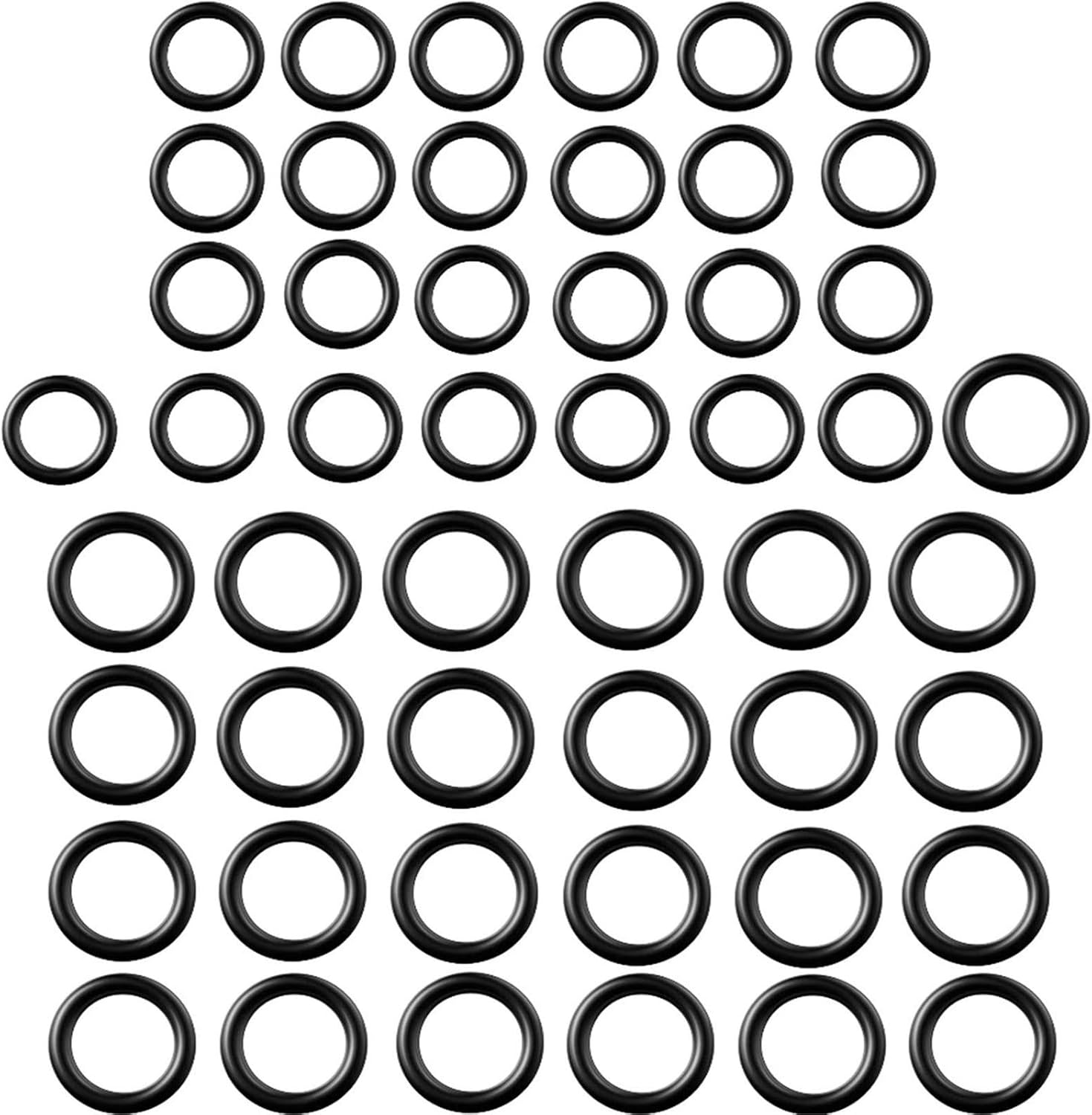 50 Pieces Pressure Washer O-Rings Replacement for 1/4 Inch, 3/8 Inch, M22 Quick Coupling (O Ring; 50 Pieces) image number 3