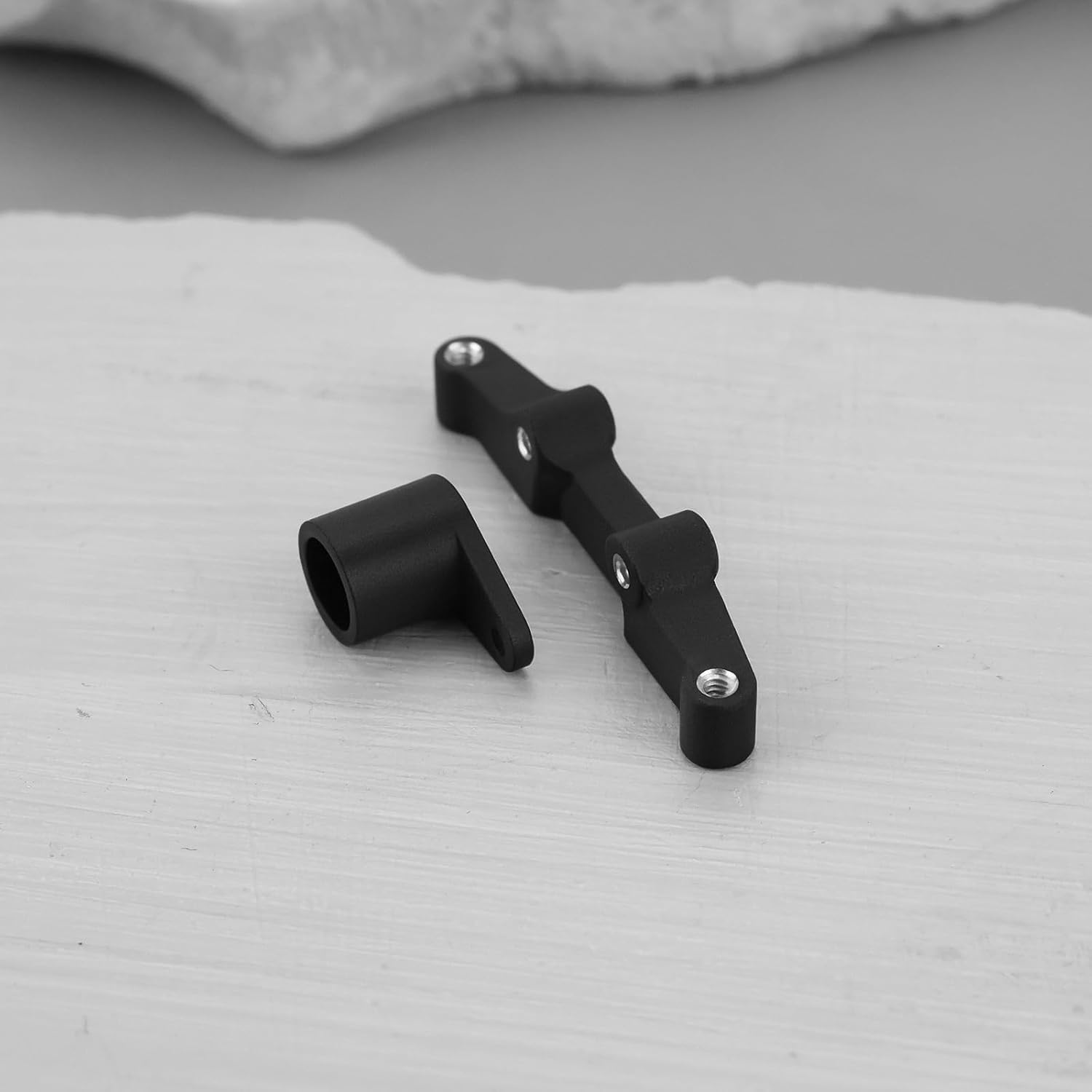 1 Set Aluminum Alloy Steering Rack Replacement Part LOS-1761 Compatible with LOSI 1/24 Micro-B 2WD Buggy RTR (LOS00007), Black image number 1