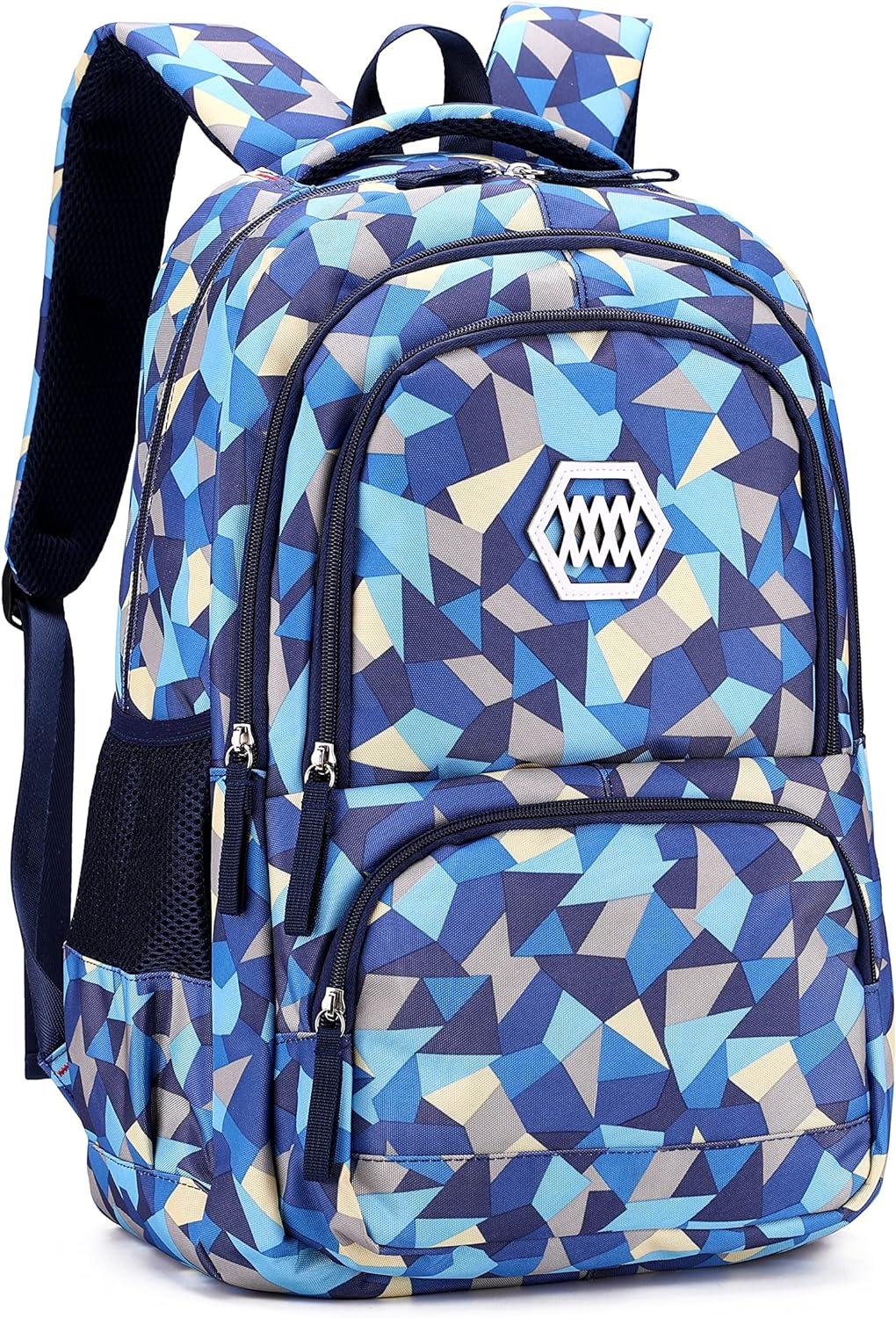 Bansusu Geometric Prints Primary School Student Satchel Backpack for Girls