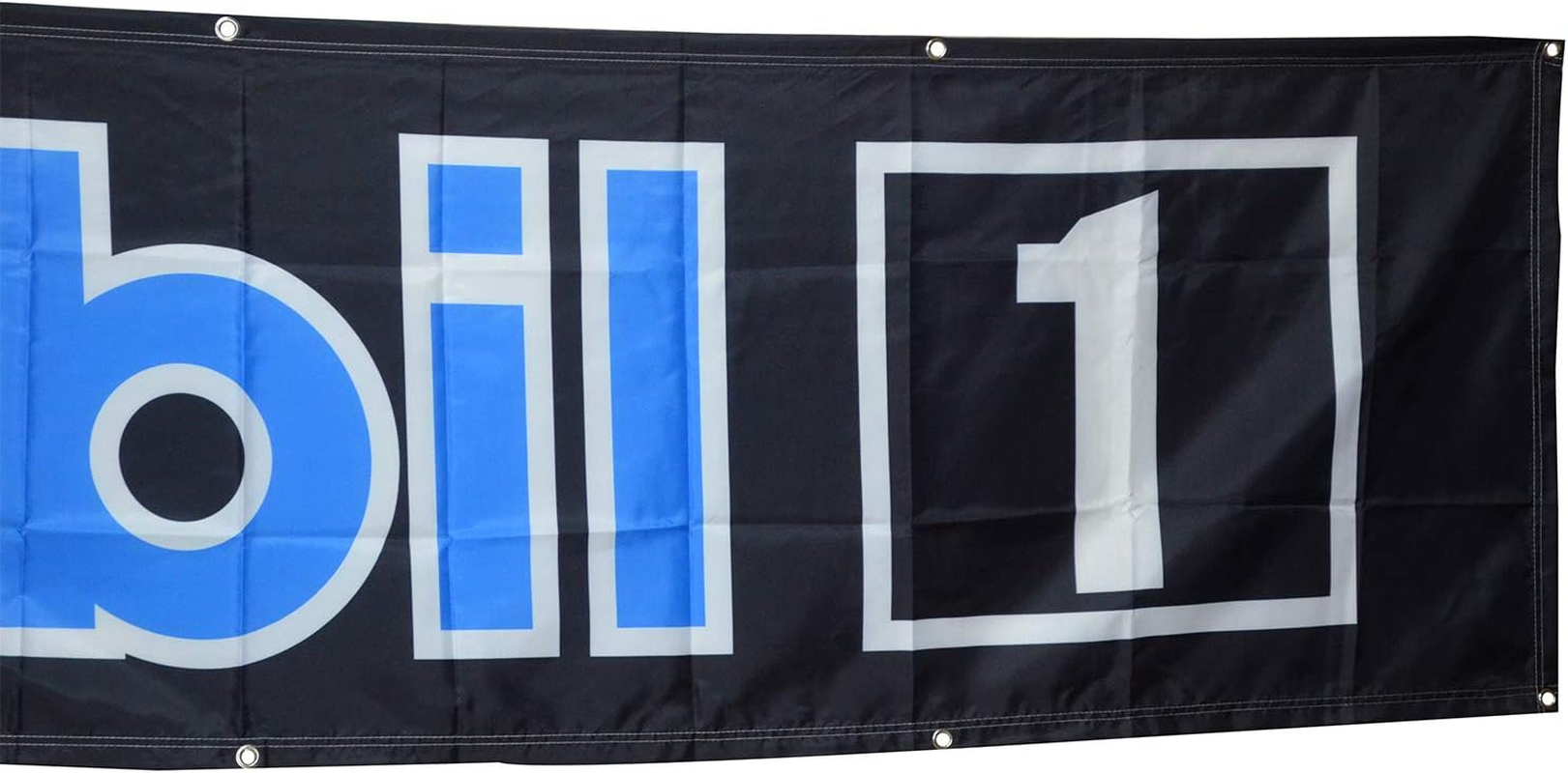 Daoops Mobil 1 Flag Automotive Oil Shop Racing 2X8Ft Banner image number 3