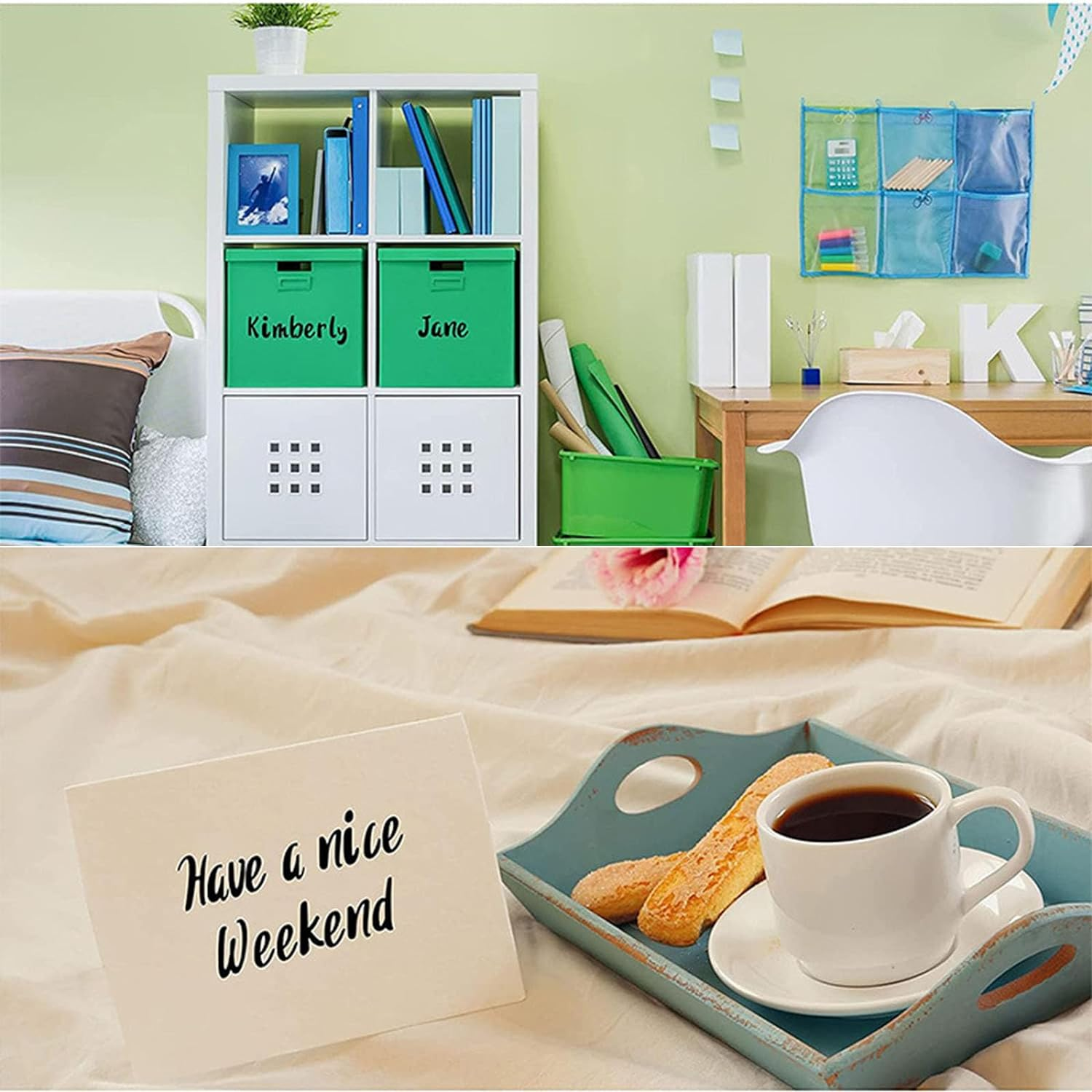 8 Sheets Vinyl Letters Stickers, 1 Inch 2 Inch Capital Alphabet Stickers Self Adhesive Letters Sticks for DIY Crafts Making，Decals for Signs Poster Mailbox Windows Car image number 2