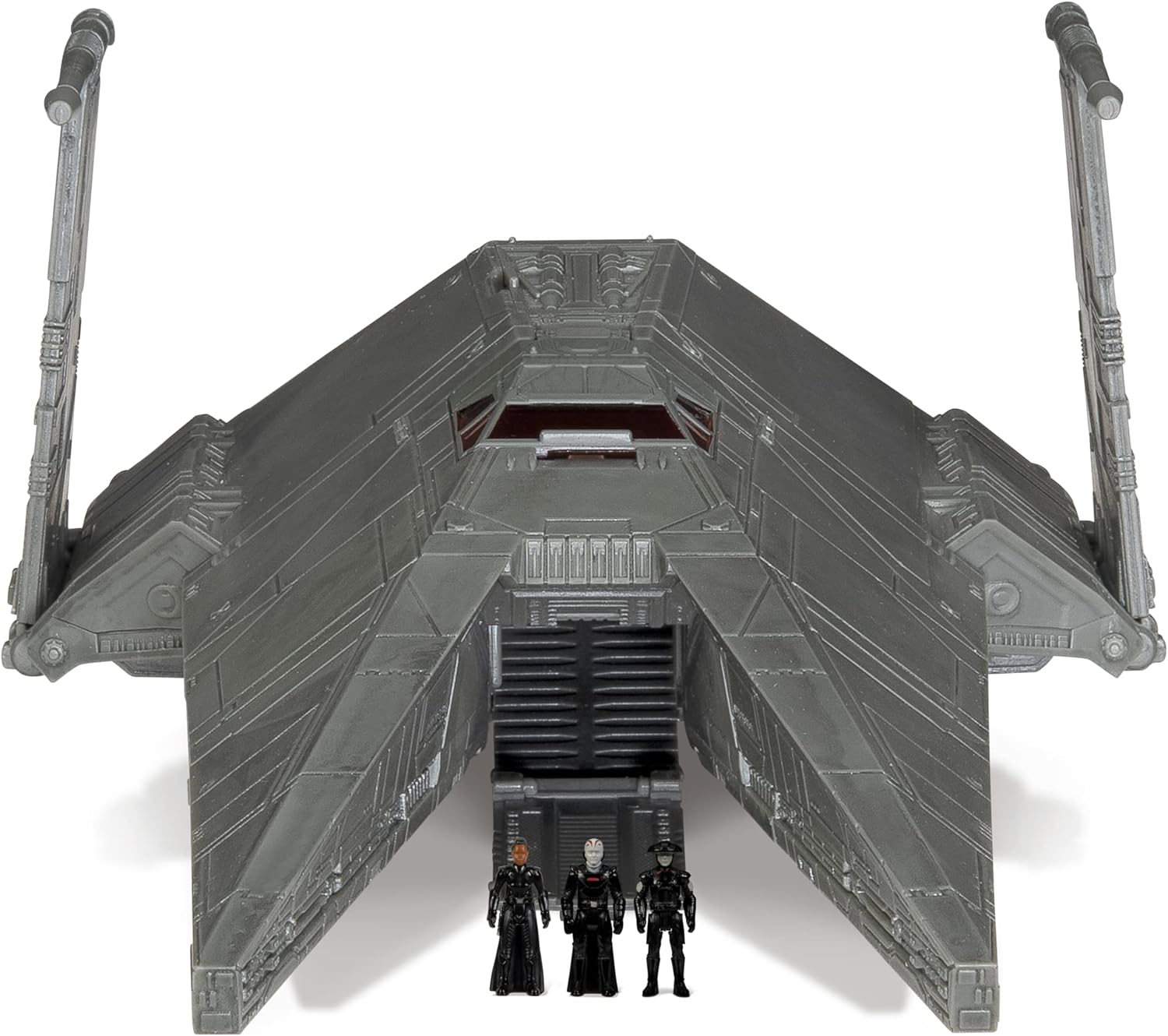 STAR WARS Micro Galaxy Squadron Inquisitor Transport Scythe - 7-Inch Starship Class Vehicle with Three 1-Inch Micro Figure Accessories image number 6