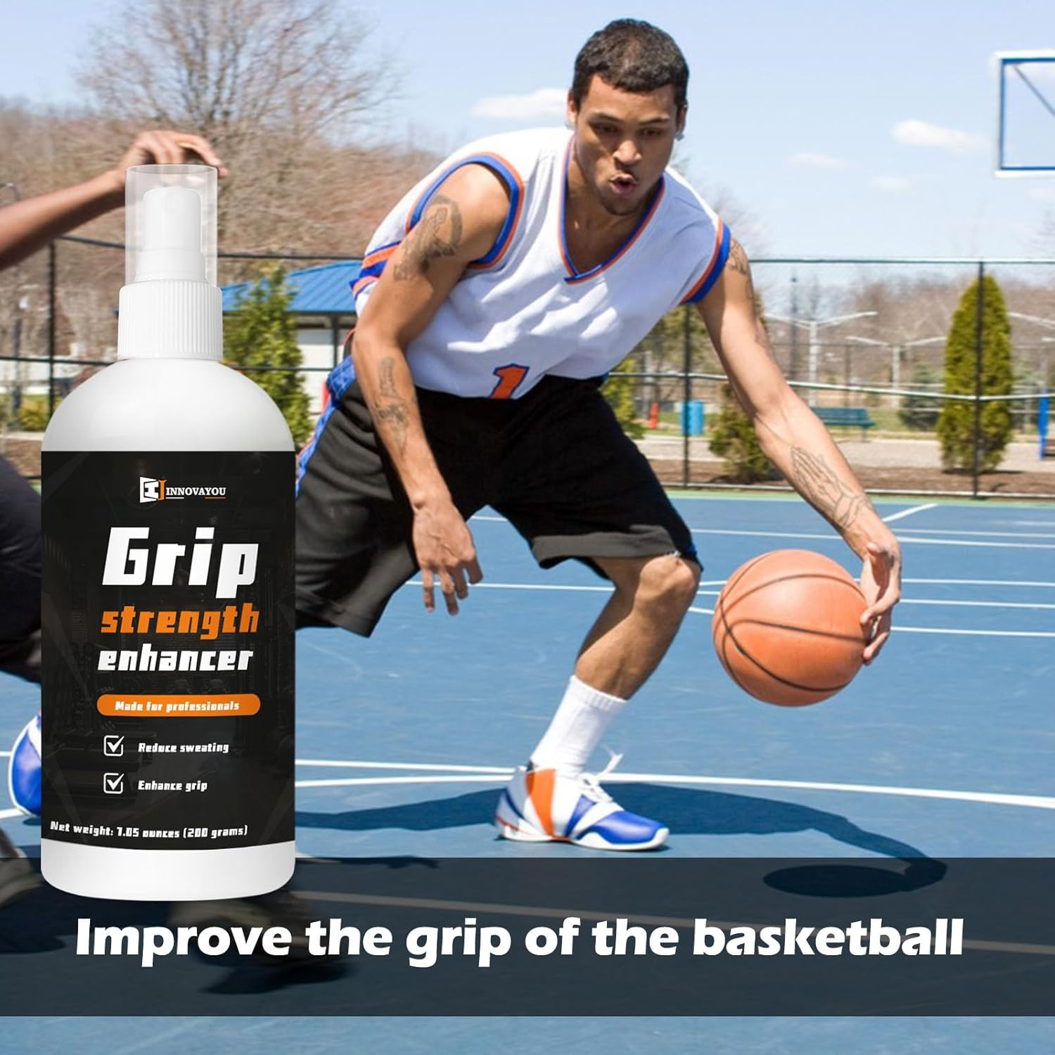INNOVAYOU Grip Spray 200Ml, Basketball Grip Spray Improve Palm Strength and Stickiness, Multipurpose Suitable Training for Beginner image number 1