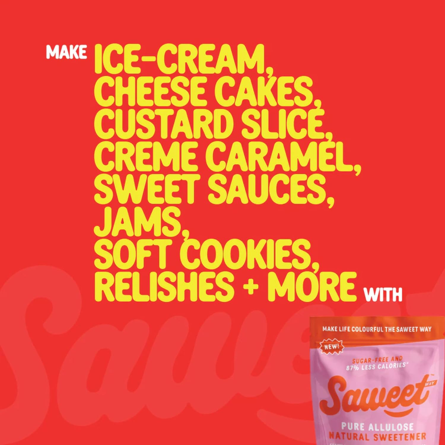 Saweetway Pure Allulose Sweetener | 1 X 200G Pack | Low Calorie Sugar Substitute | Keto & Diabetic Friendly | Vegan, Gluten Free, No Aftertaste | 87% Less Calories image number 5