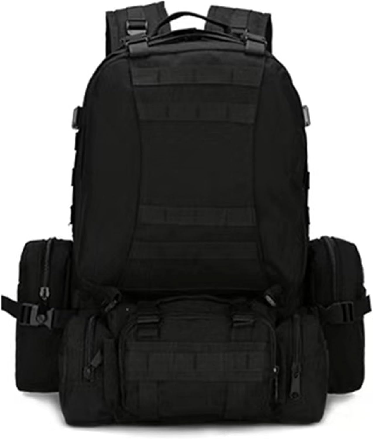 Yunyunstrap Tactical Backpack 50L, Molle Daypack Men, 4 in 1 Military Bag, Outdoor Sport Hiking Climbing Army Camping Bags