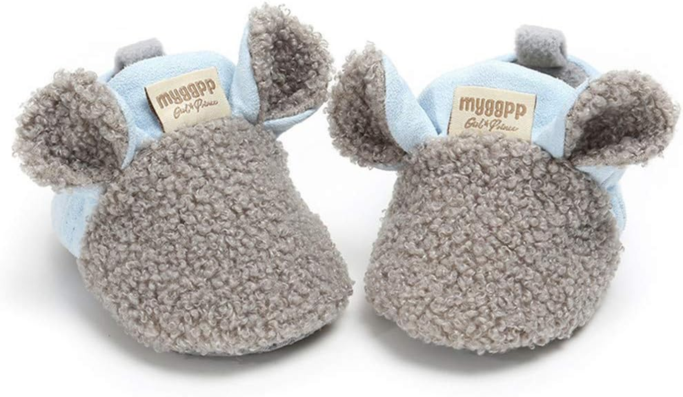 LAFEGEN Baby Booties for Boys Girls with Soft Lining Non Slip Gripper Newborn Infant Slipper Socks Toddler First Walker Crib Shoes 0-18 Months image number 6