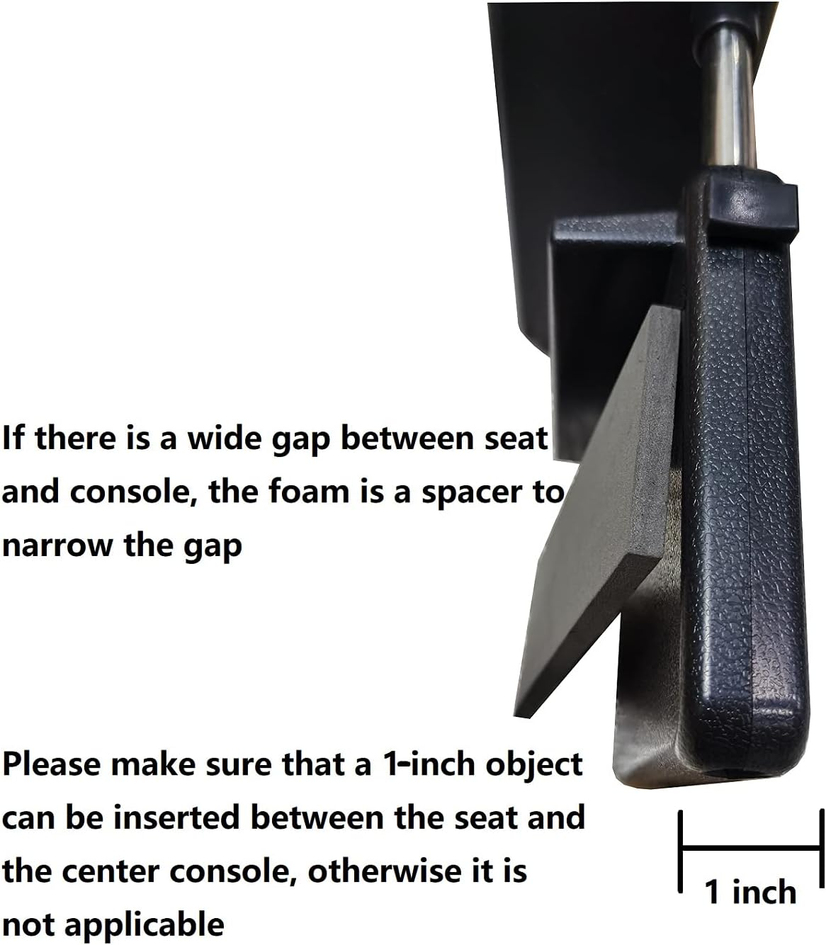 SENYAZON Car Console Armrest Box Arm Rest Height Adjustable Comfort Elbow Pad Armres Storage Organizer Box (Black White Line) image number 1