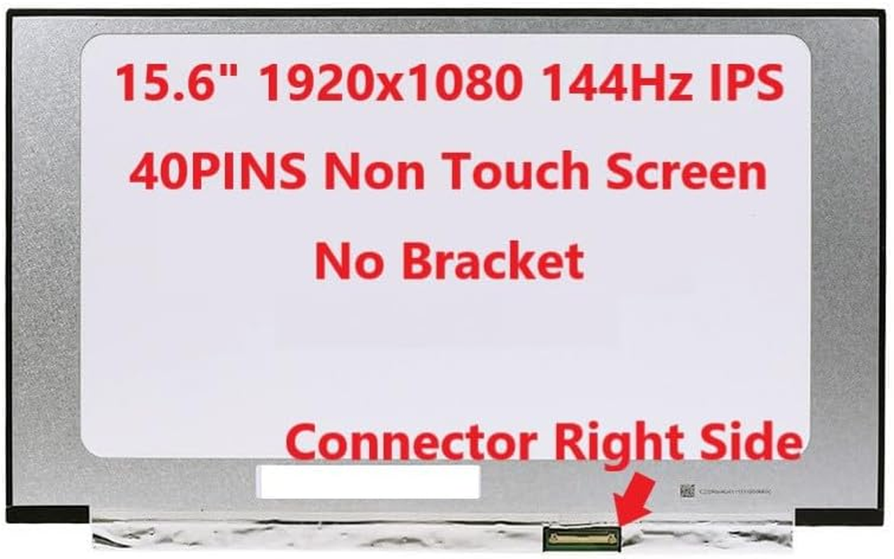 FULLCOM New LCD Replacement Screen 15.6 Inch LM156LF2F 144Hz FHD 1920X1080 40 Pin Matte for Laptop/Display/Screen/Lcd Application image number 6