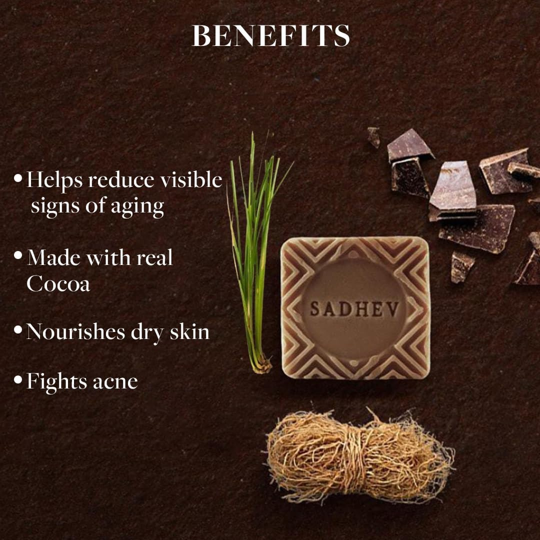 Sadhev - Moisturising Bathing Bar - Vetiver & Chocolate image number 1