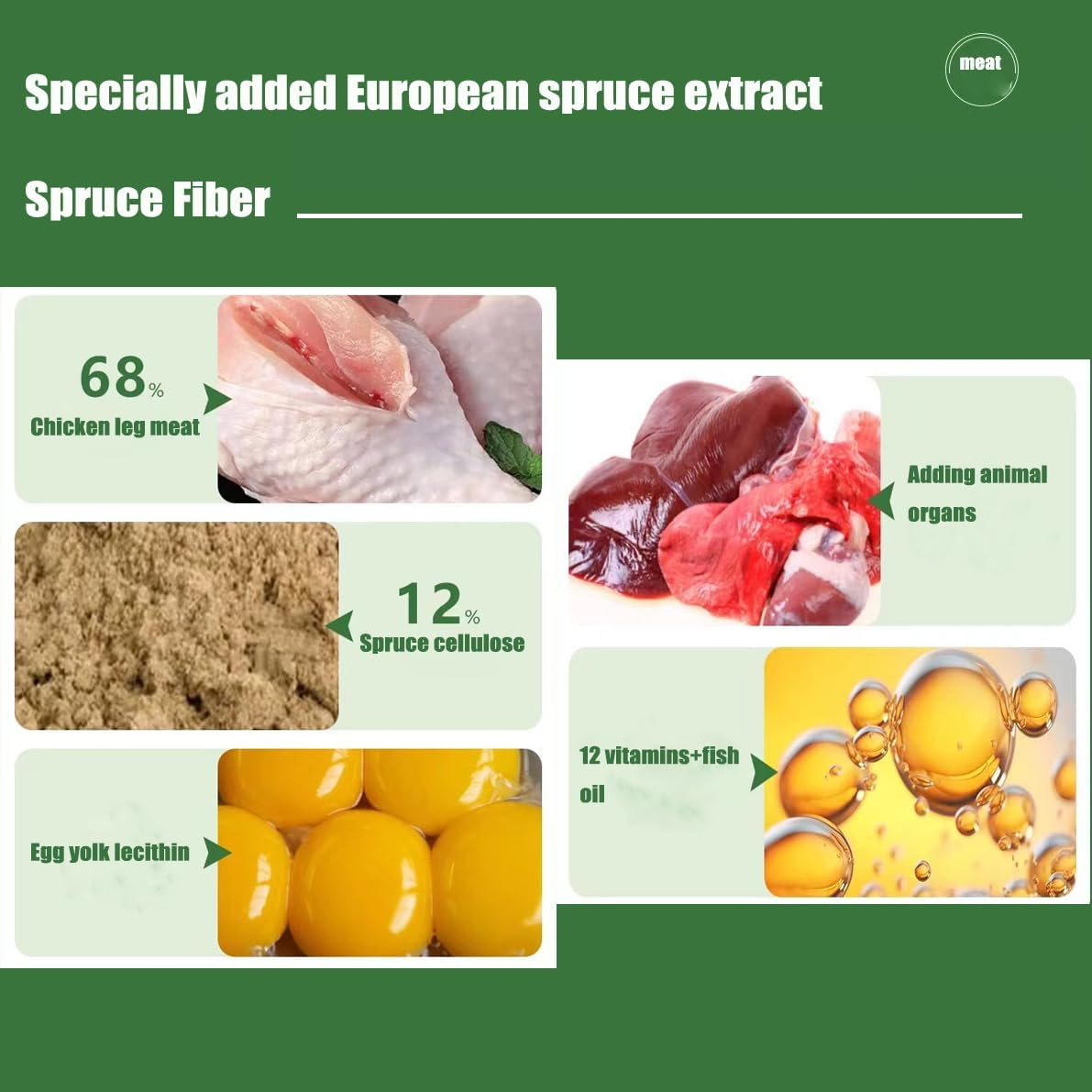 Cat Grass Stick Treats, Catnip Chew Toys for Cat, Natural Dried Snacks Grinding Rod for Indoor Kitten, Edible Cat Molar Toys for Cleaning Teeth Remove Hairball (Spruce Cat Grass Sticks-40G) image number 3