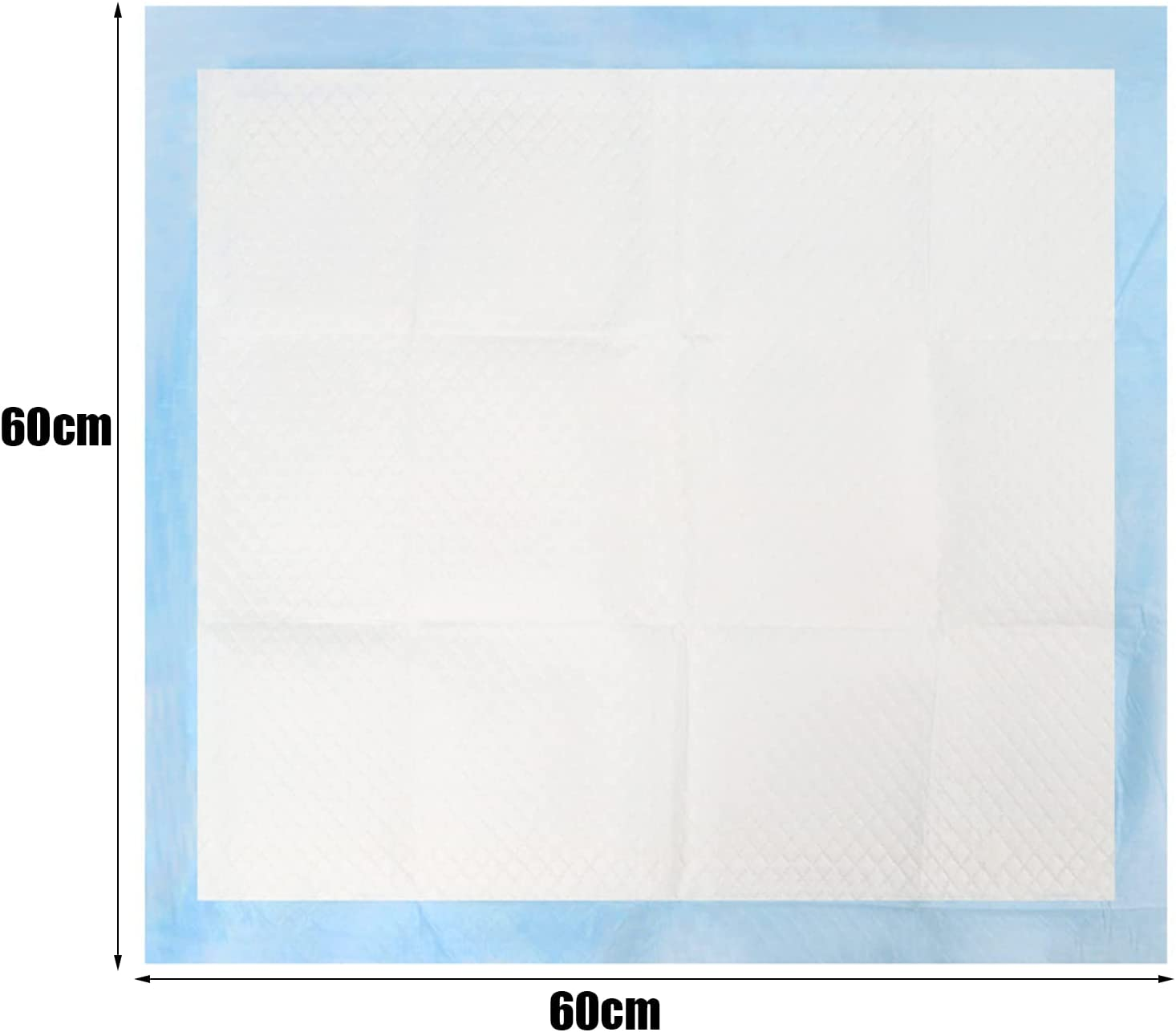 Dog Disposable Training Pad 60X60Cm-100 Count |Large Puppy Pee Training Pads Super Absorbent & Leak-Proof | Disposable Pet Piddle and Potty Pads for Puppies | Dogs | Doggie (60X60P100) image number 4