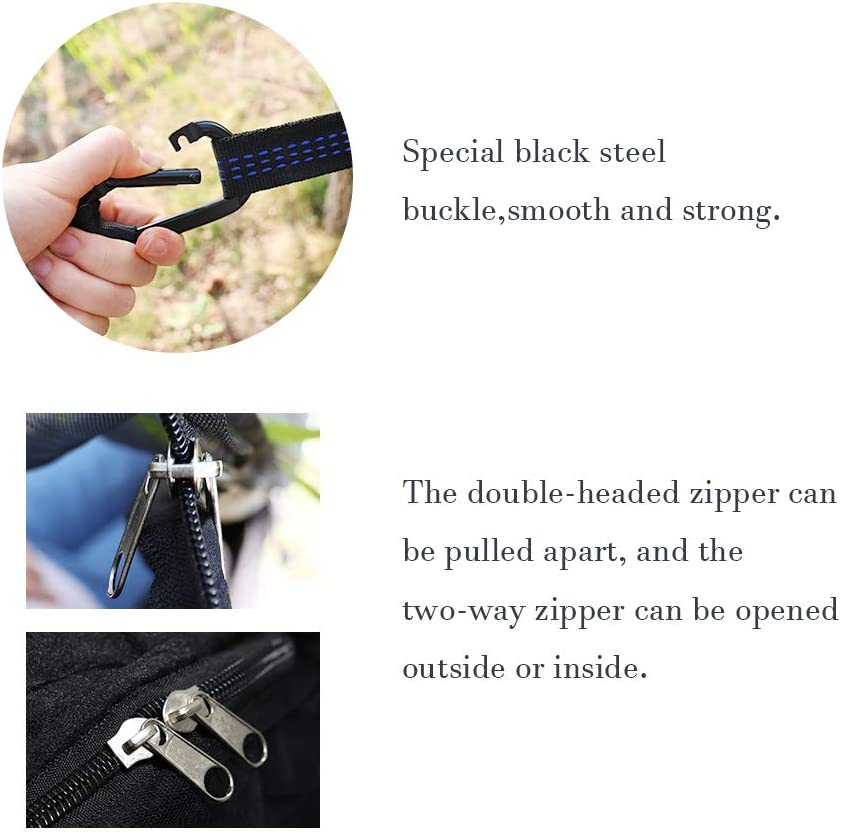 Valuehall Camping Hammock with Mosquito Net Lightweight Double Hammock Portable Hammocks Parachute Nylon Hammock for Indoor,Outdoor, Hiking, Camping, Backpacking, Travel, Backyard, Beach V7079B image number 4