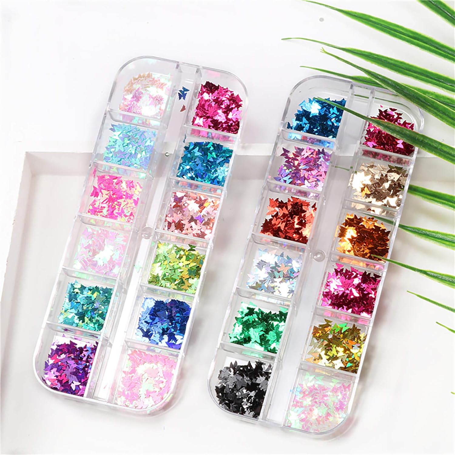 2 Big Boxes Geometric Sequins Five-Pointed Star Sequin Jewelry Holographic Nail Sparkle