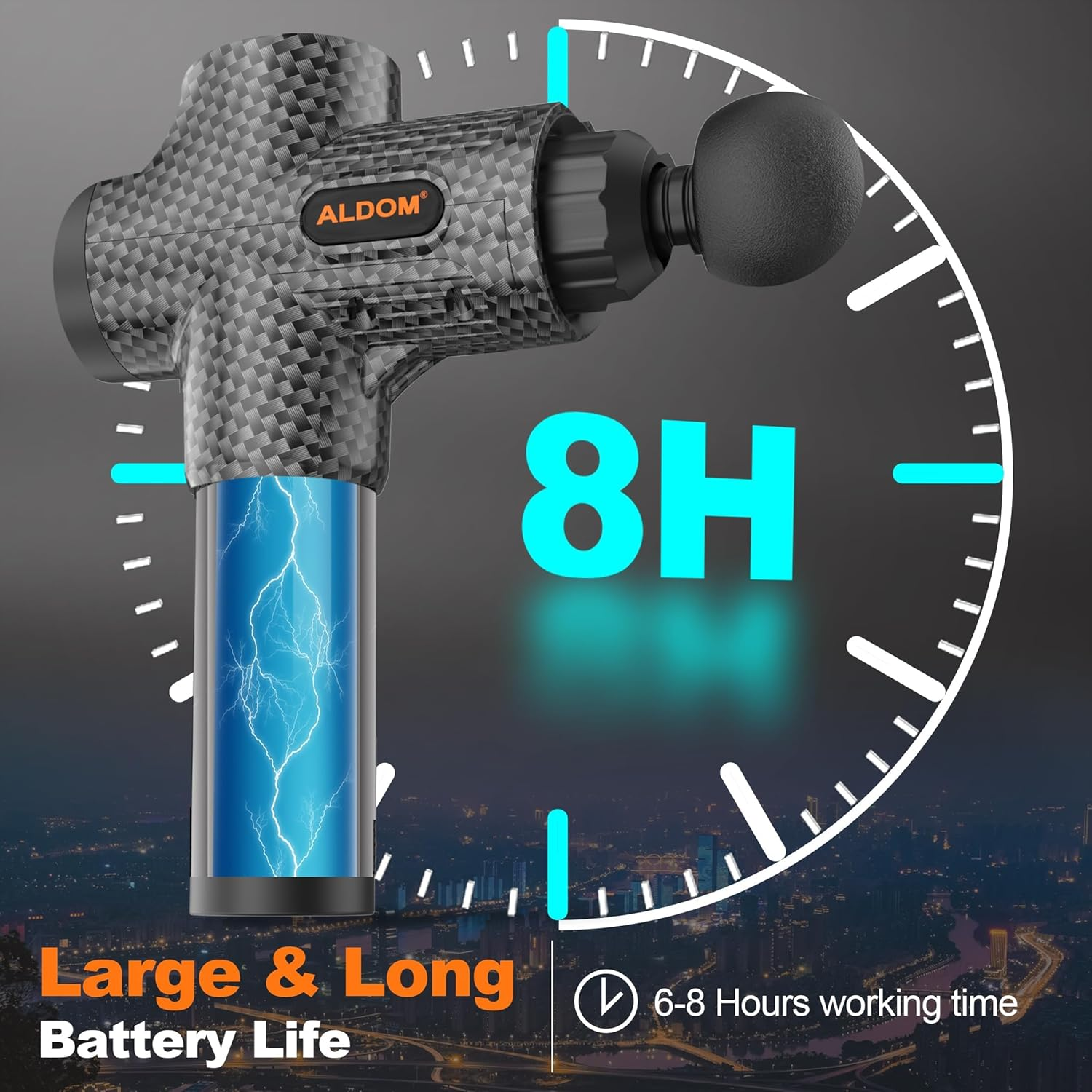 Massage Gun, 30 Speed Levels, Portable Powerful Massage Gun for Daily Use, Sports Lovers, Super Quiet High Speed Motor image number 1