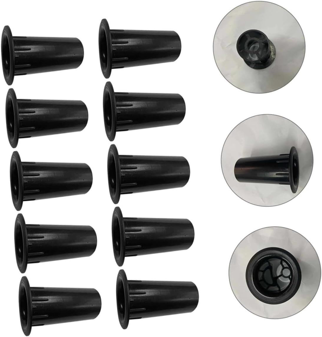 POPETPOP 20PCS Plastic Woofer Box Port Tubes High Performance Speaker Subwoofer Bass Outlet Replacement for Home Car Portable Easy Installation Noise Reduction image number 3