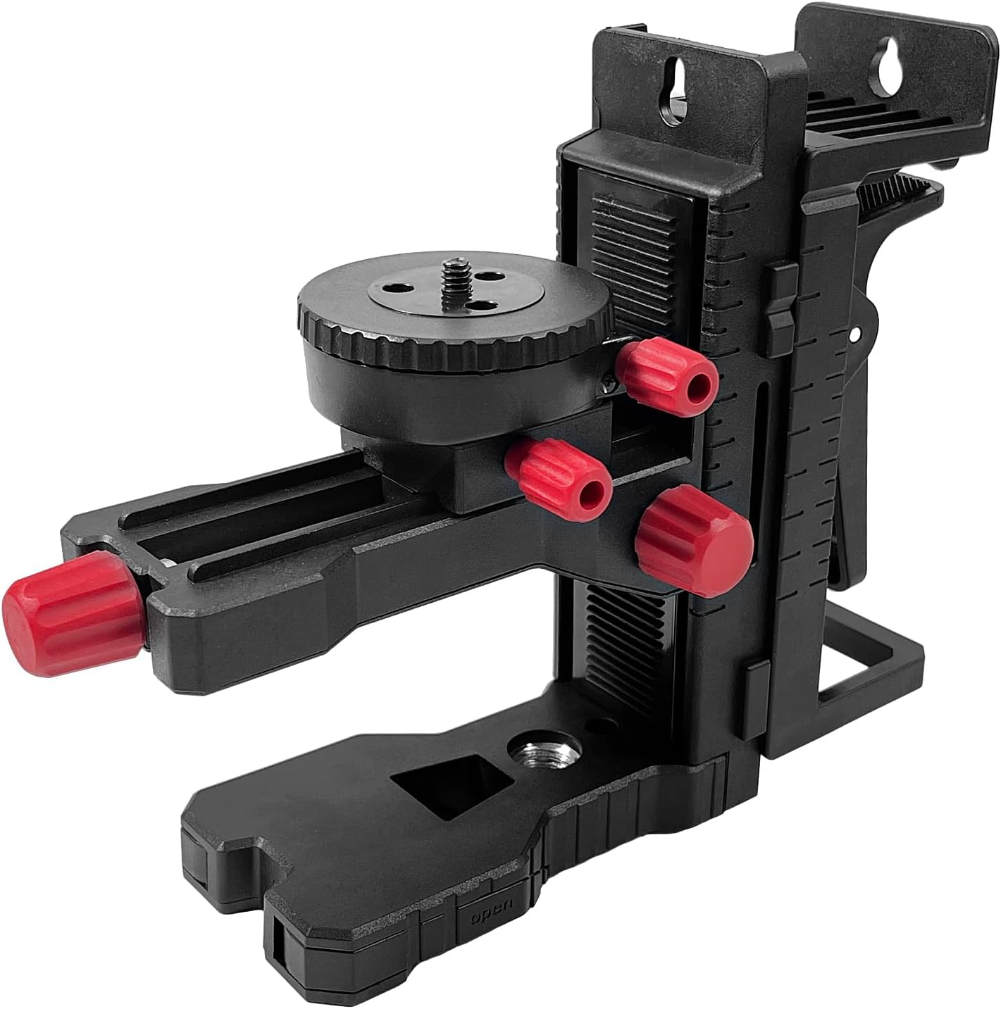 Fine Adjustment Bracket for Cross Line Laser, Multi Holder, Magnetic Stand, Multifunctional Magnetic Swivel Base with Adjustable Clip, Alternative to 1/4 Inch Thread & Height Adjustment-Pv10
