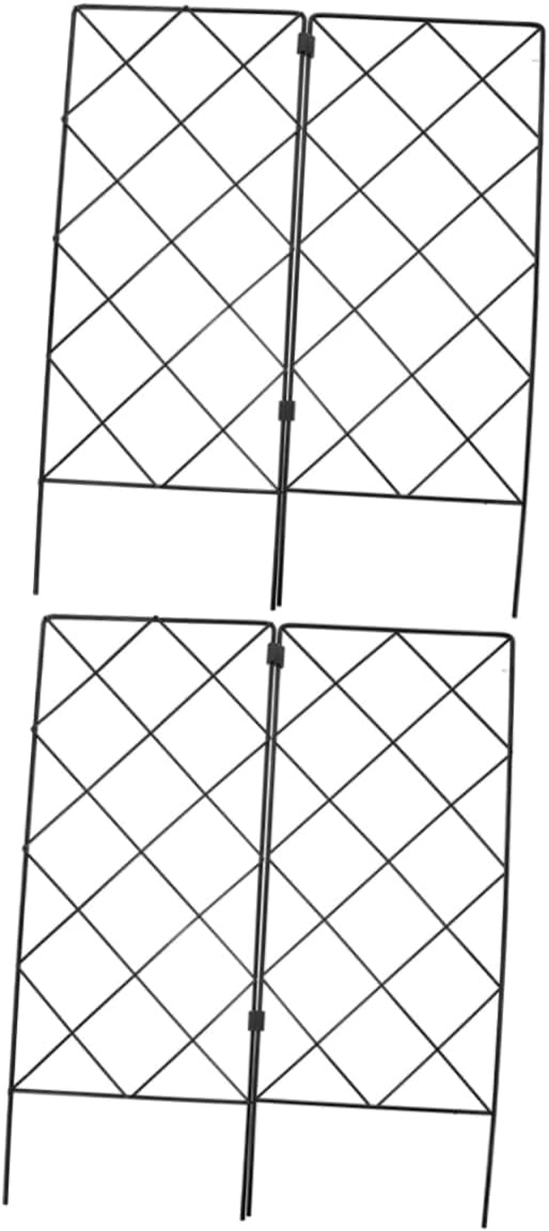 MOBUTOFU 2Pcs Garden Plant Climbing Trellis Support Bracket for Outdoor Plants Folding Gardening Accessories Decoration image number 2