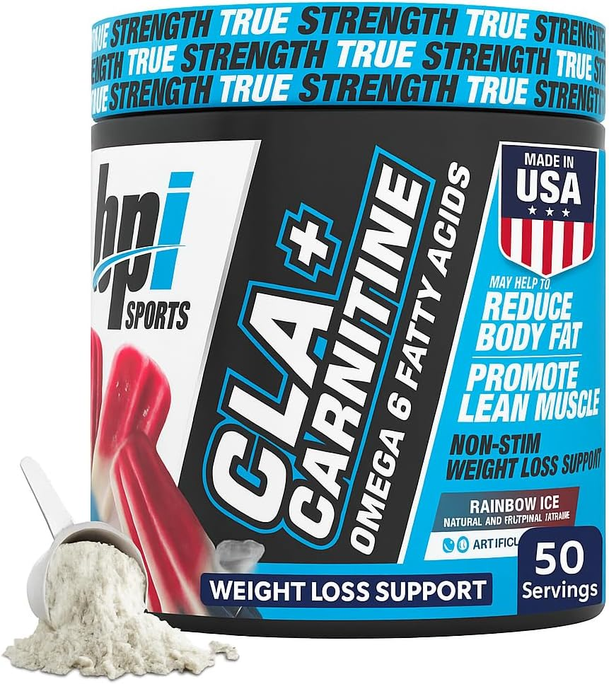 BPI Health CLA + Carnitine, 50 Servings, Rainbow Ice, 0.32 Kilograms image number 3