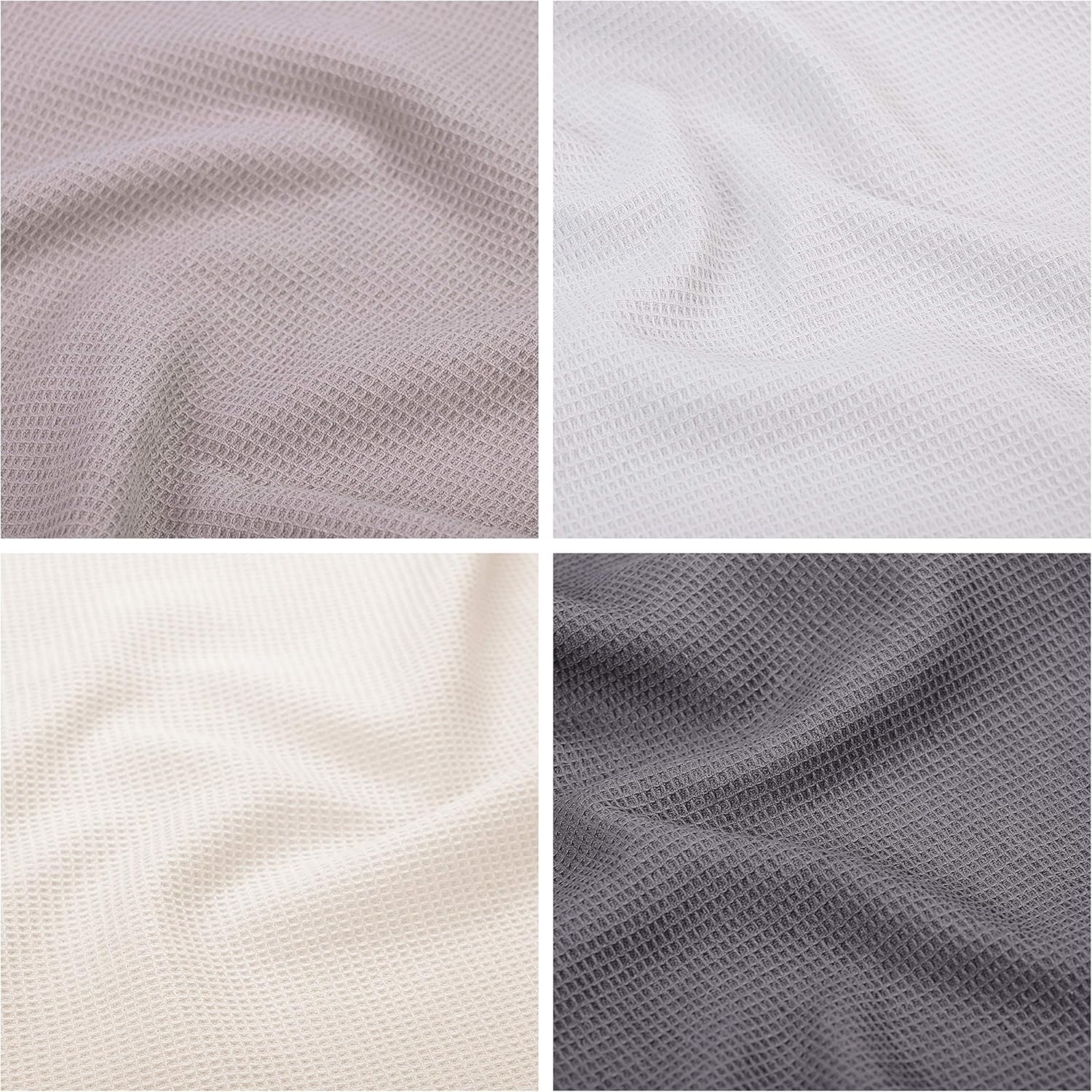 PY Home & Sports Dish Towels Set, 100% Cotton Waffle Weave Kitchen Towels 4 Pieces, Super Absorbent Kitchen Hand Dish Cloths for Drying and Cleaning (17 X 25 Inches, Set of 4) image number 2