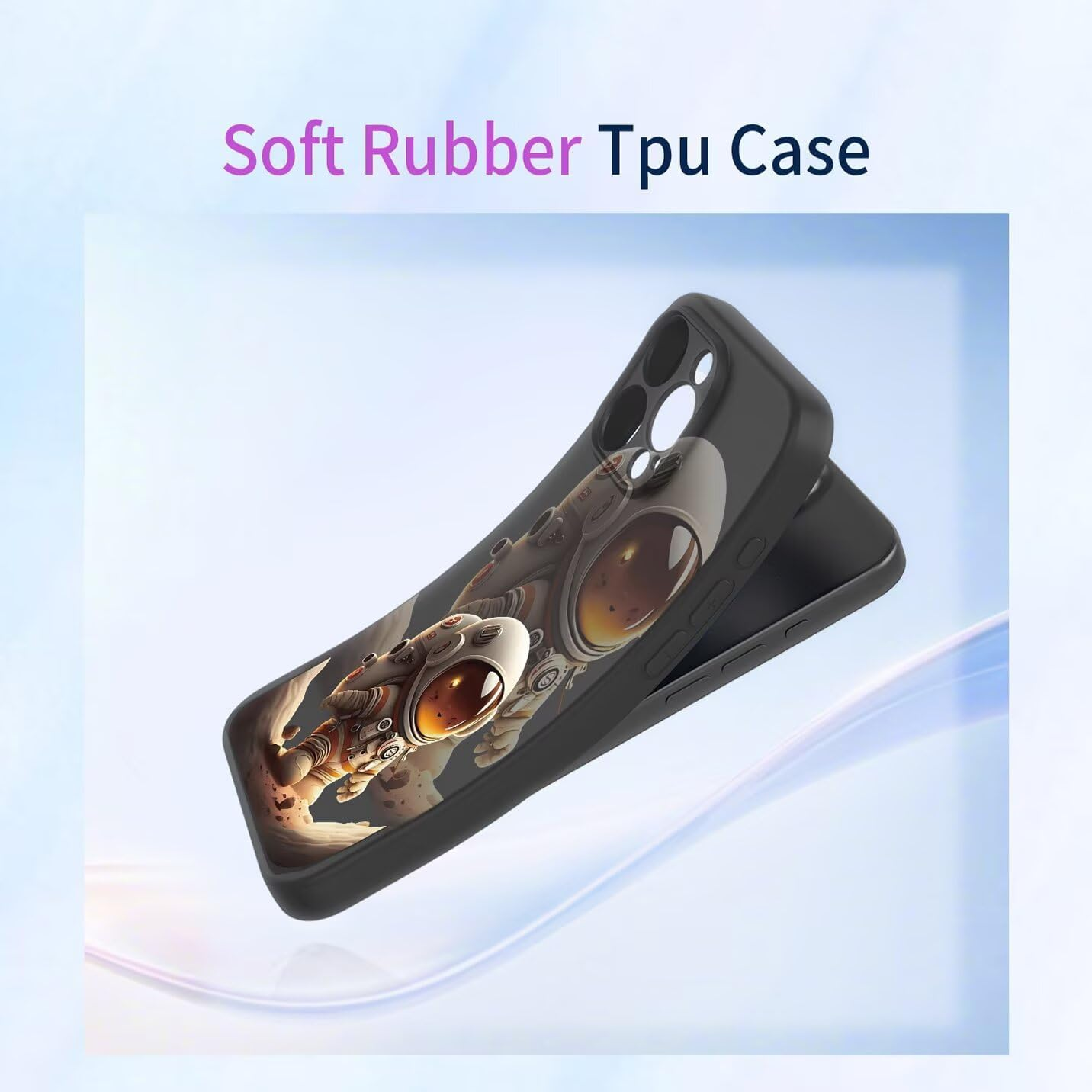 BORYA Silicone Case for Oppo Reno14 5G (Reno 14 5G), Ultra Thin Shockproof Mobile Phone Case, Silky Soft TPU Protective Case, Simple Elegant Colour Pattern Cover, Microfibre Lining Case, P2 - P1 image number 4