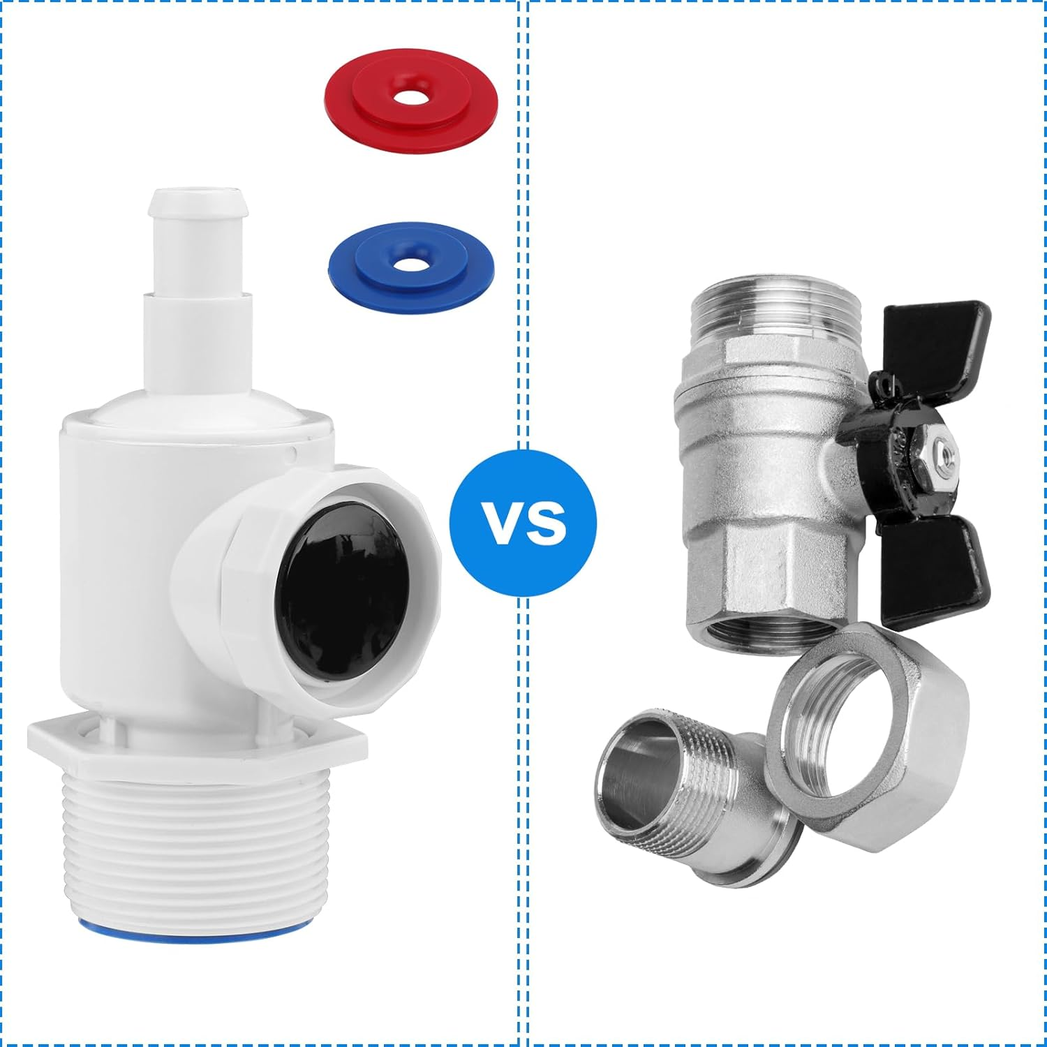 Gosknor 9-100-9002 Pressure Release Valve Replacement for Polaris, Wall Fitting Connector Quick Disconnect Device Pressure Release Valve Compatible with Polaris 180 280 380 Pool Cleaner Parts image number 4