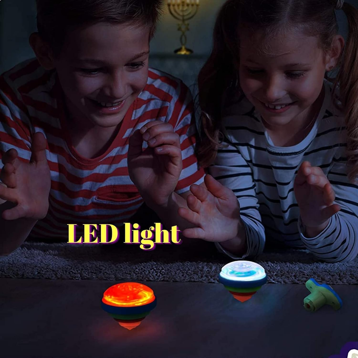 12-Pack Light up Toys-Spinning Top for Kids,Ufo Spinners Tops Party Favors for Kids,Light up Spinning Toy,Birthday Party Favors For,Goodie Bag Fillers image number 6