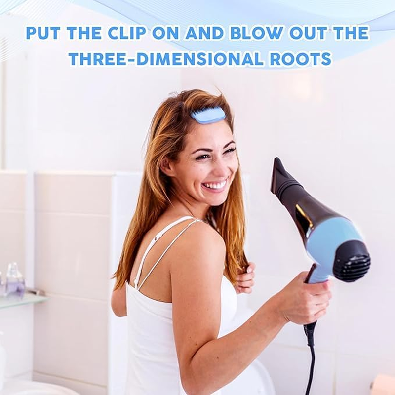 Hair Root Lifting Comb, 2Pcs Wind Shaping Styling Combs for Fluffy Bangs, Volumizing Hair Root Lifting Combs, Blue, Plastic, Unisex, Men, Women, Stylish, Versatile image number 1